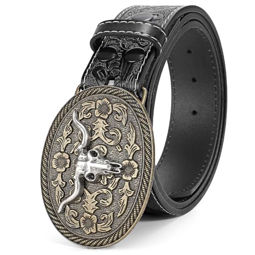 02-black(silver Bullhead Buckle)