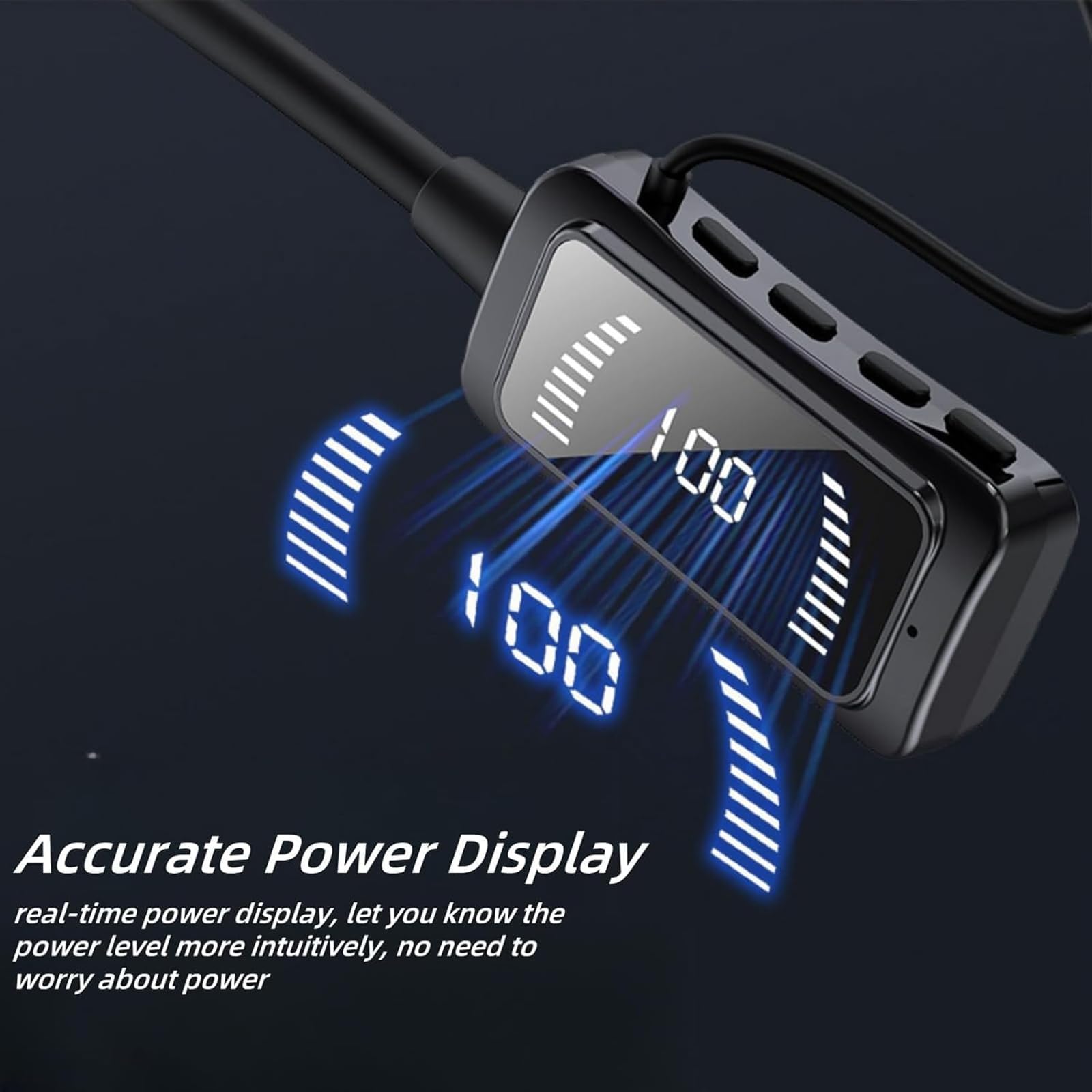 Wireless Sound Card Live Streaming Bluetooth Headphones with Display - Waterproof Neckband Earphones for Singing, Broadcasting & Audio Editing - Perfect for Karaoke, Podcasting & Live Performances (Orange)