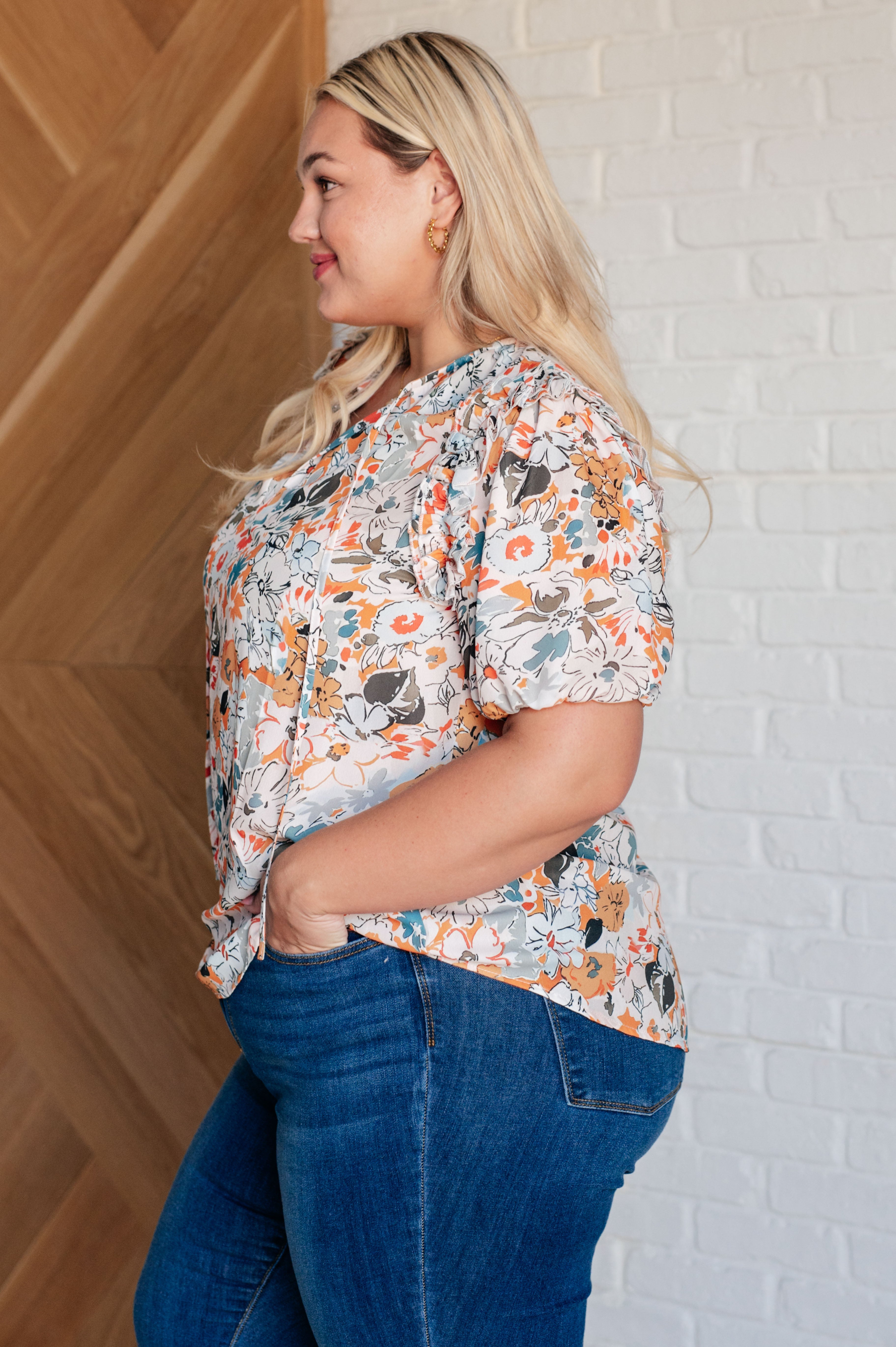 Floral Blouse for Women - Soft & Comfortable Casual Top with Intuitive Design - Perfect for Spring, Summer, Office Wear & Date Nights