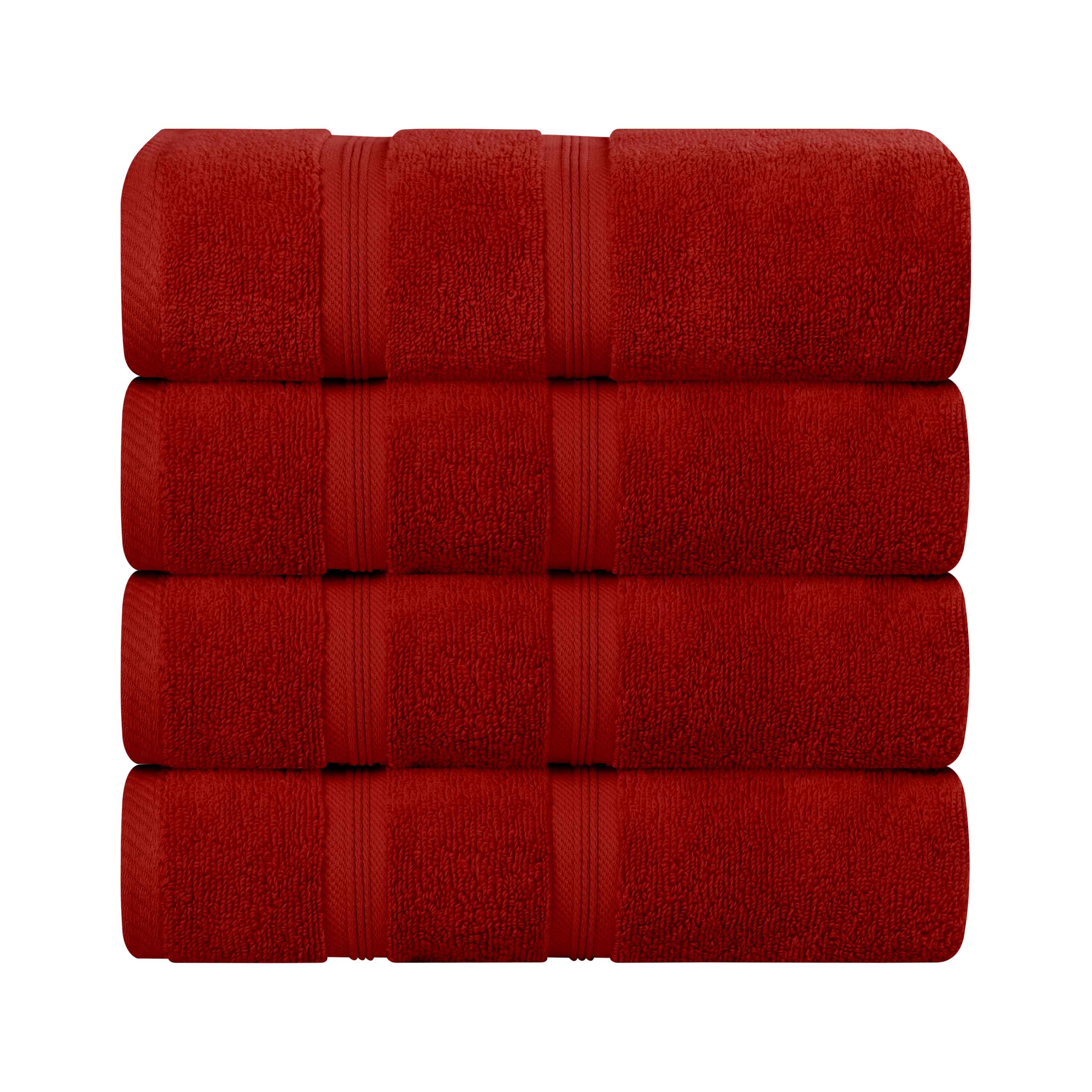 Premium Smart Dry Zero Twist Medium Weight Cotton Bath Towels - Ultra Absorbent & Quick Dry, Set of 4 (White) - Perfect for Spa, Gym & Luxury Bathroom Essentials