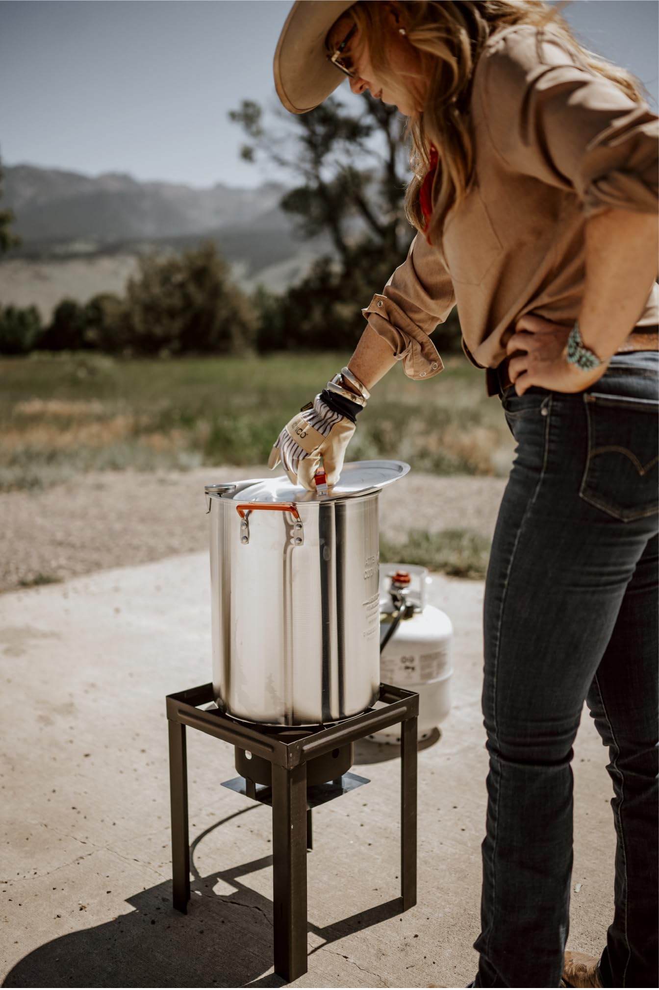 GasOne 30QT Turkey Fryer & 10QT Fish Fryer Set - Complete Outdoor Cooking Kit for Seafood Boil, Crab, Shrimp, Lobster, Crawfish | Heavy Duty Stainless Steel Deep Fryer for Holiday Meals, Backyard Parties & Camping Cooking