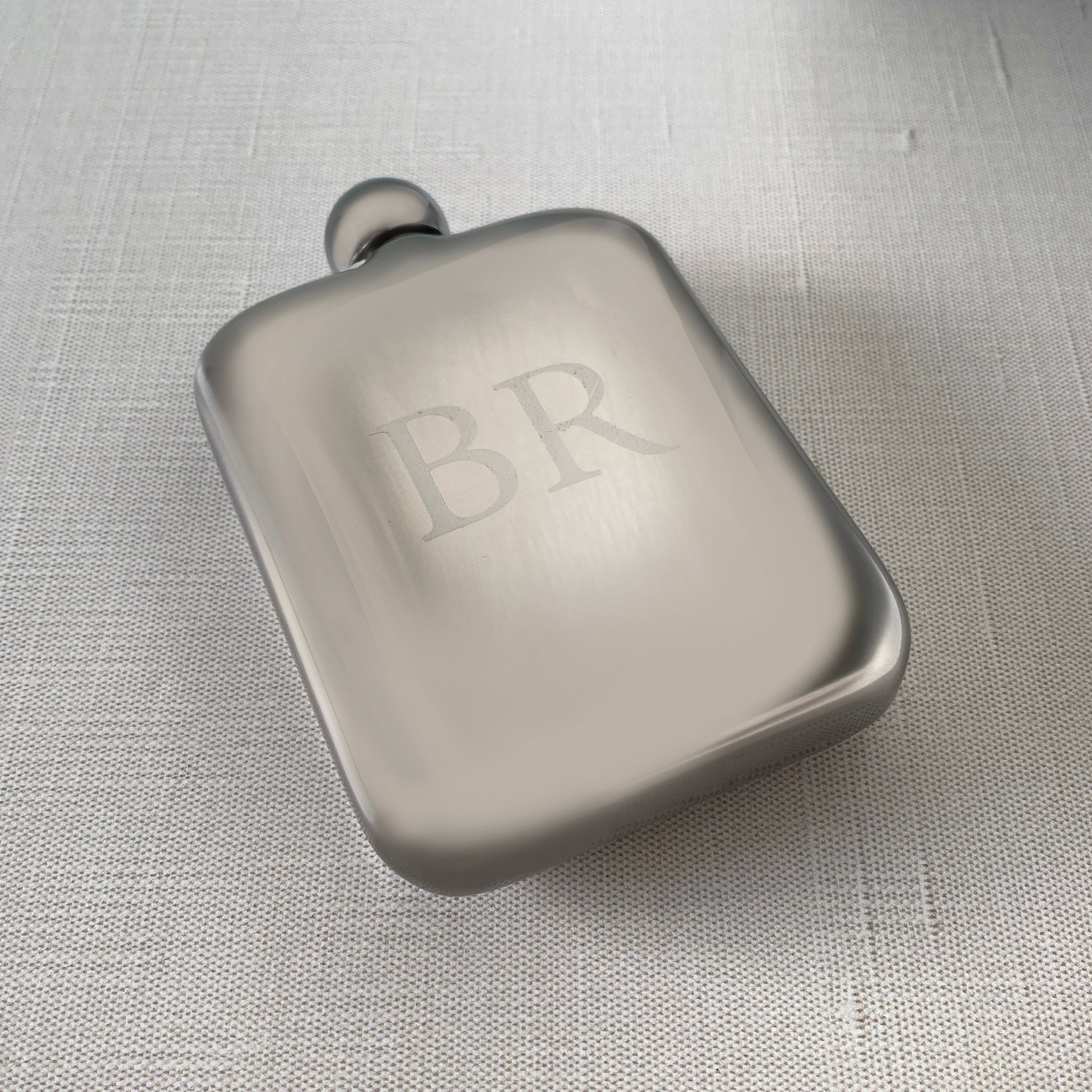 Premium 6oz Stainless Steel Mirror Finish Round Corner Flask - Durable & Stylish for Outdoor Camping, Hiking, and Travel
