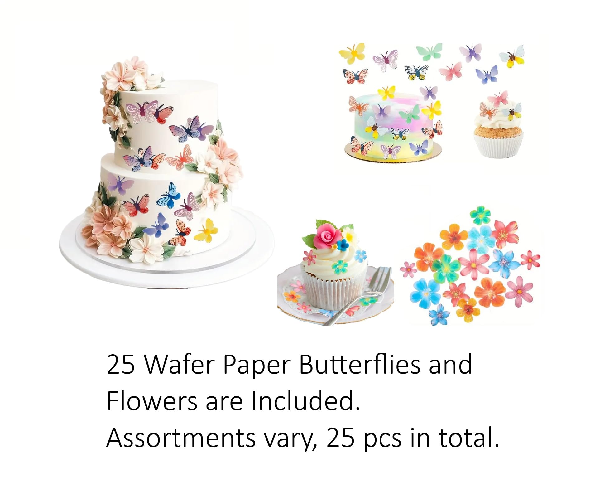 Oasis Supply Edible Wafer Paper 8x11 Inches - 100 Sheets for Cake Decorating, Edible Printing & DIY Desserts | Perfect for Birthday Cakes, Cupcakes & Wedding Treats
