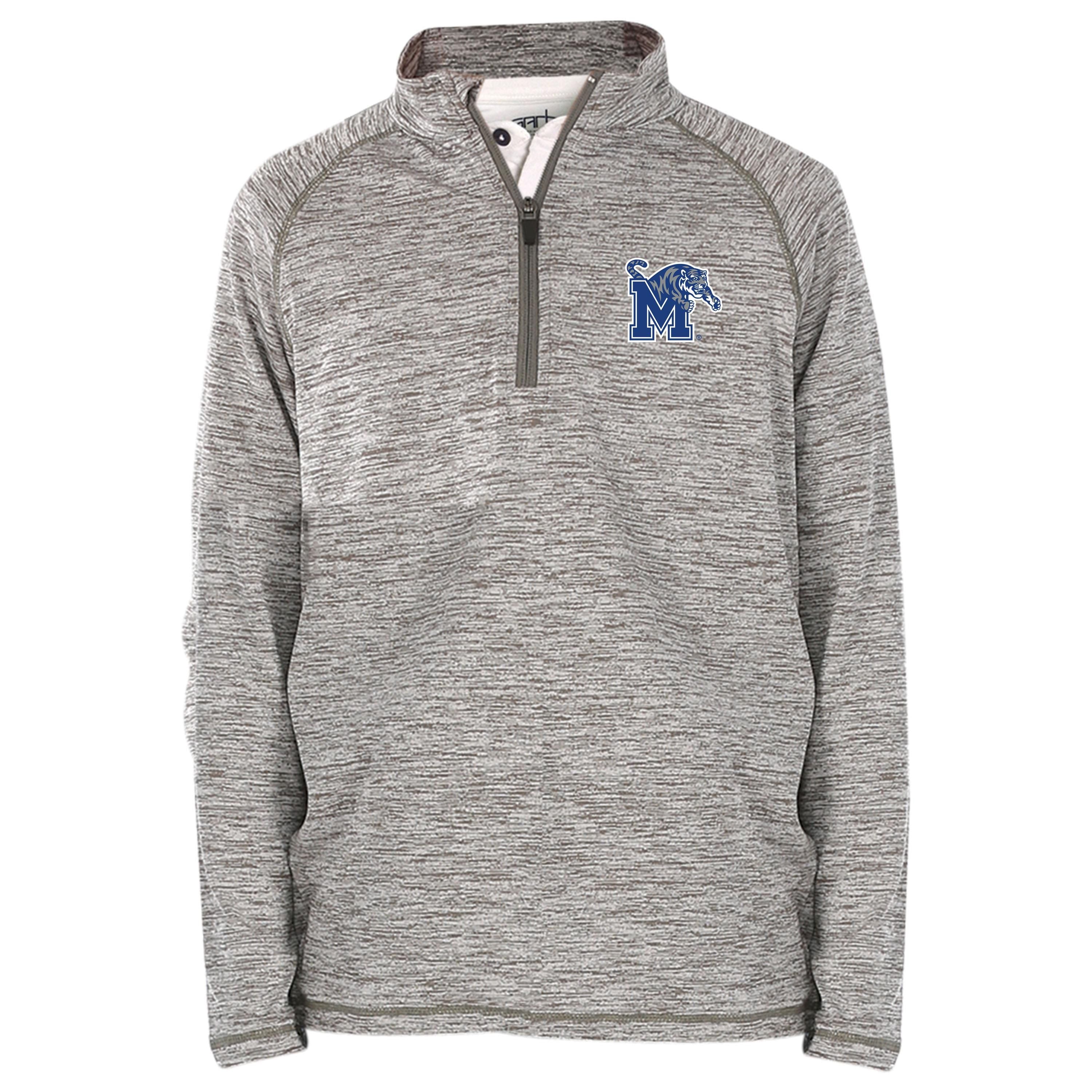Memphis Tigers Youth Boys' 1/4 Zip Pullover Fleece Jacket - Warm & Comfortable Athletic Top for School, Games & Outdoor Activities