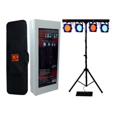 Mr. DJ Action Stand Pro - Professional DJ Stand for Live Performances & Studio Recording | Durable & Adjustable DJ Equipment for Gigs, Clubs & Events