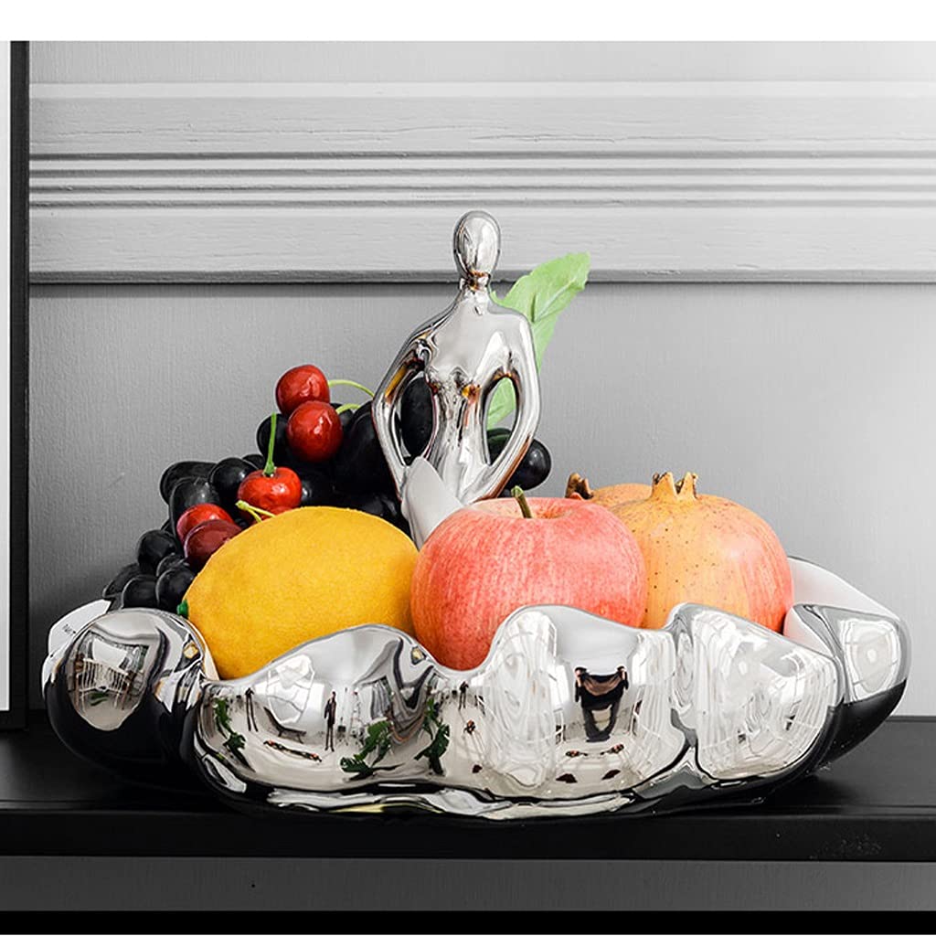 Decorative Ceramic Catch All Tray - Key Storage Bowl & Candy Dish Organizer for Home Decor | Snack Container, Desktop Organizer, Collectible Ceramic (Style1) - Perfect for Entryway, Living Room & Office Organization