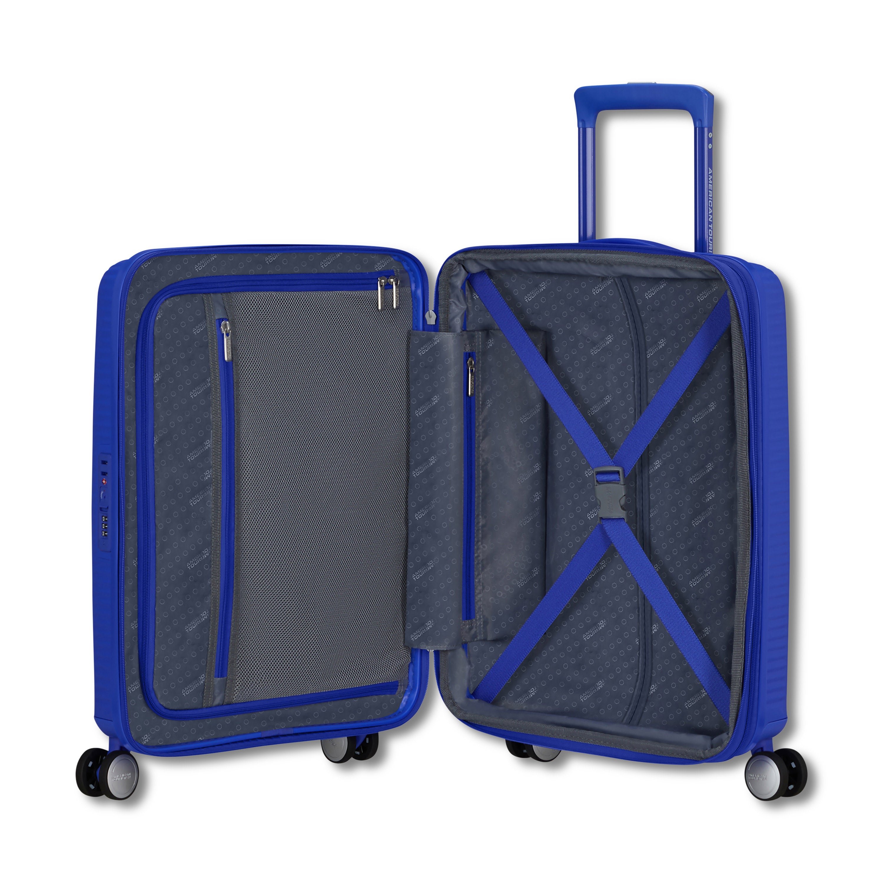 American Tourister Curio Spinner Expandable Carry-On Luggage - Lightweight Hardshell Suitcase for Air Travel, Business Trips & Weekend Getaways