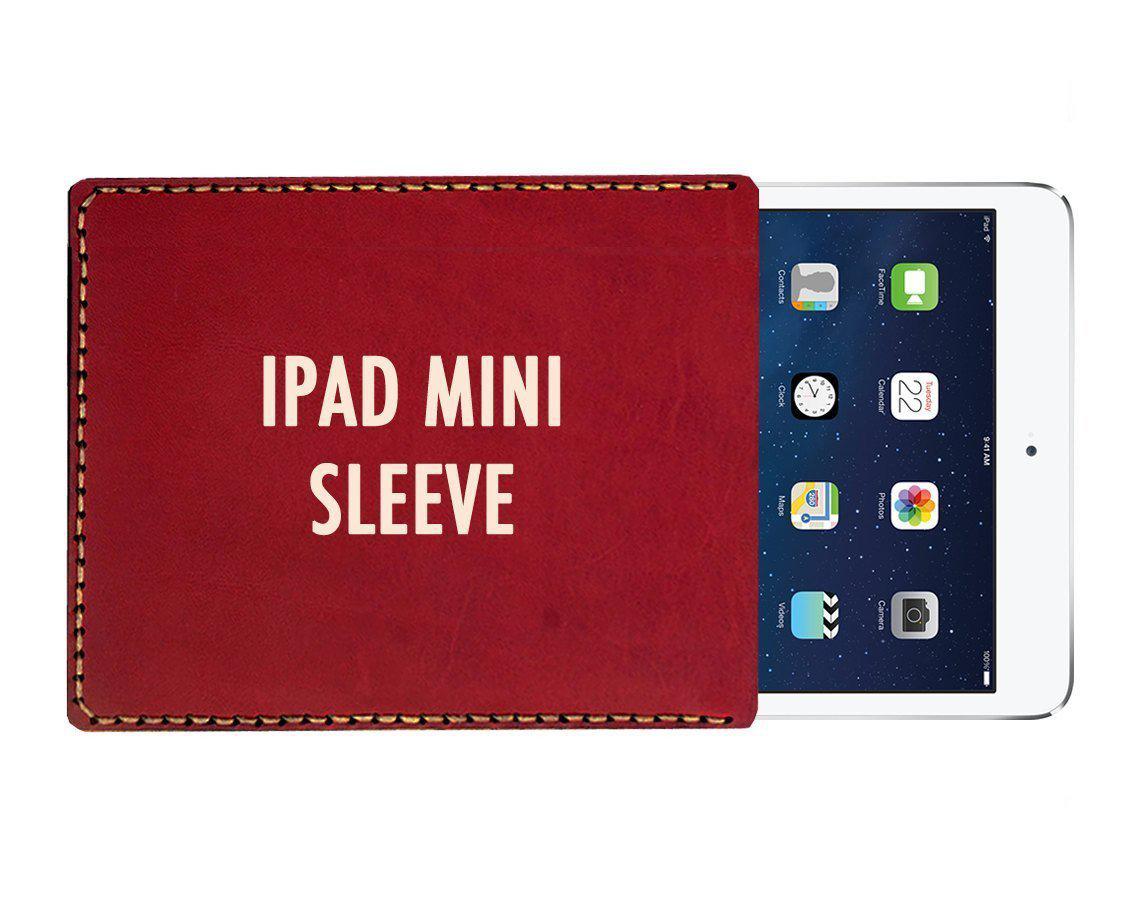 Custom Leather Sleeve Case for iPad Mini 1/2/3/4 - Personalized Engraving & Premium Protection - Perfect for Work, Travel & Everyday Use