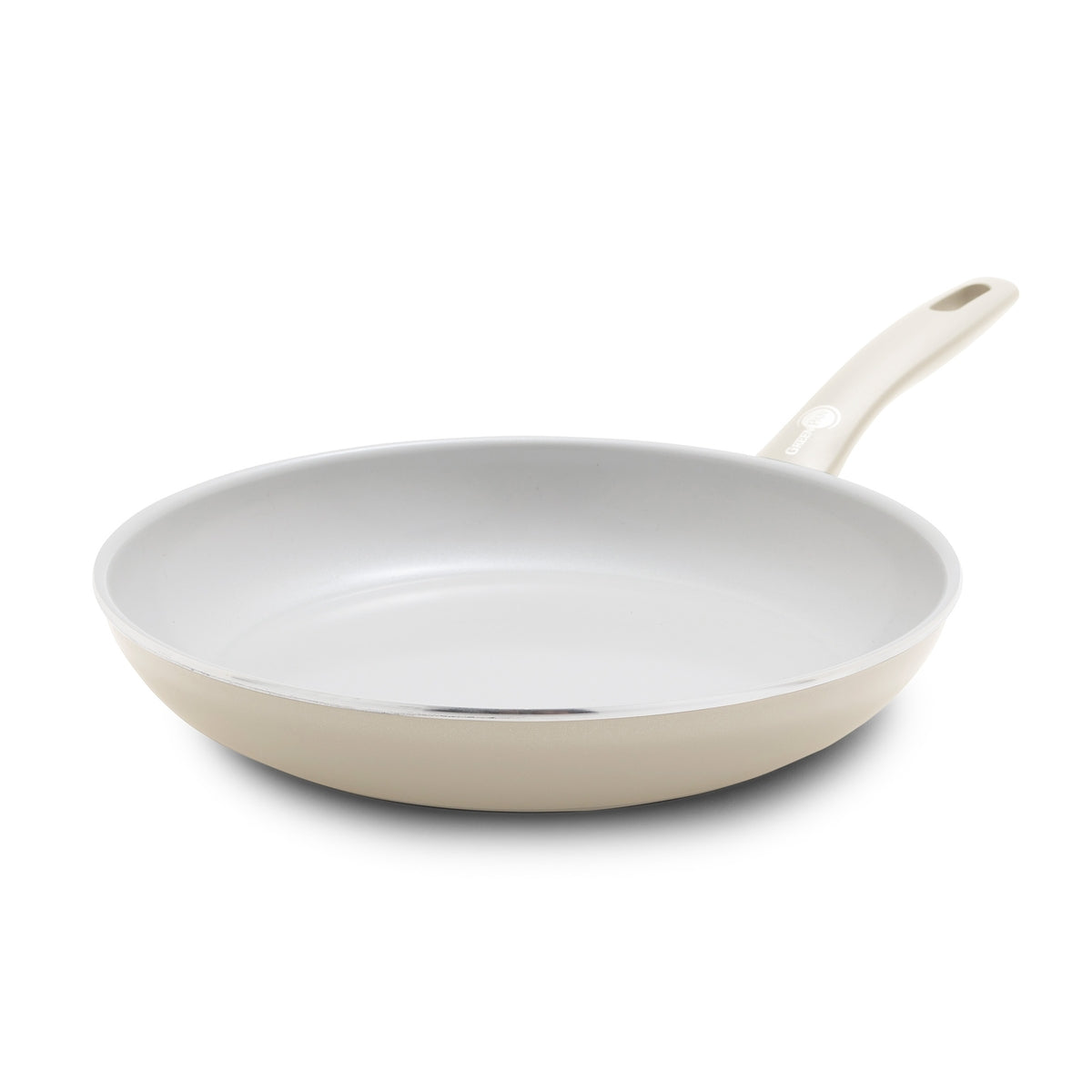 Dover Ceramic Nonstick 10-Inch Frying Pan | Cream White | Non-Toxic & Eco-Friendly Cookware for Healthy Cooking | Perfect for Sauteing, Frying & Omelets