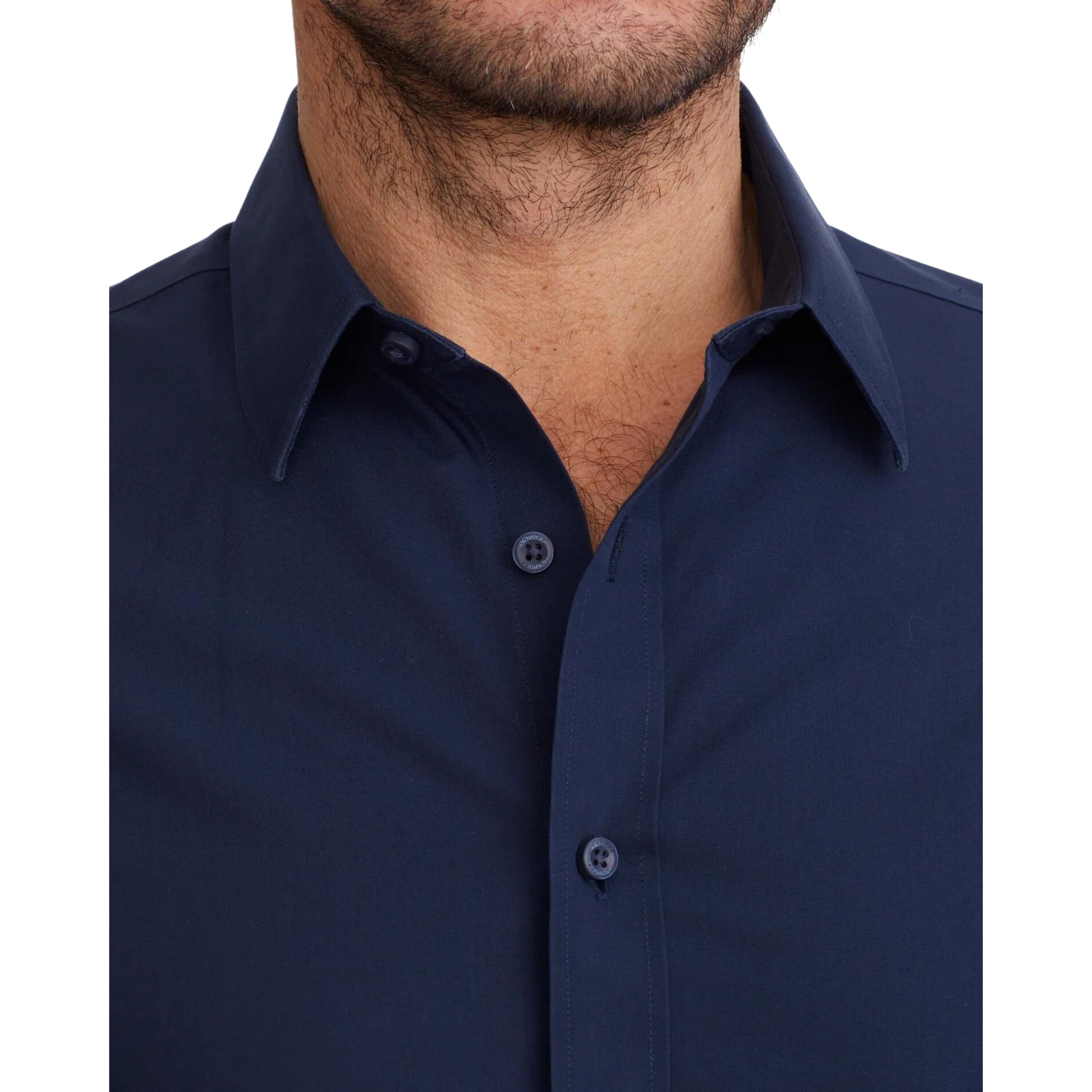 UNTUCKit Castello Men's Long Sleeve Wrinkle-Free Regular Fit Untucked Shirt | Casual Office Wear & Weekend Outfits