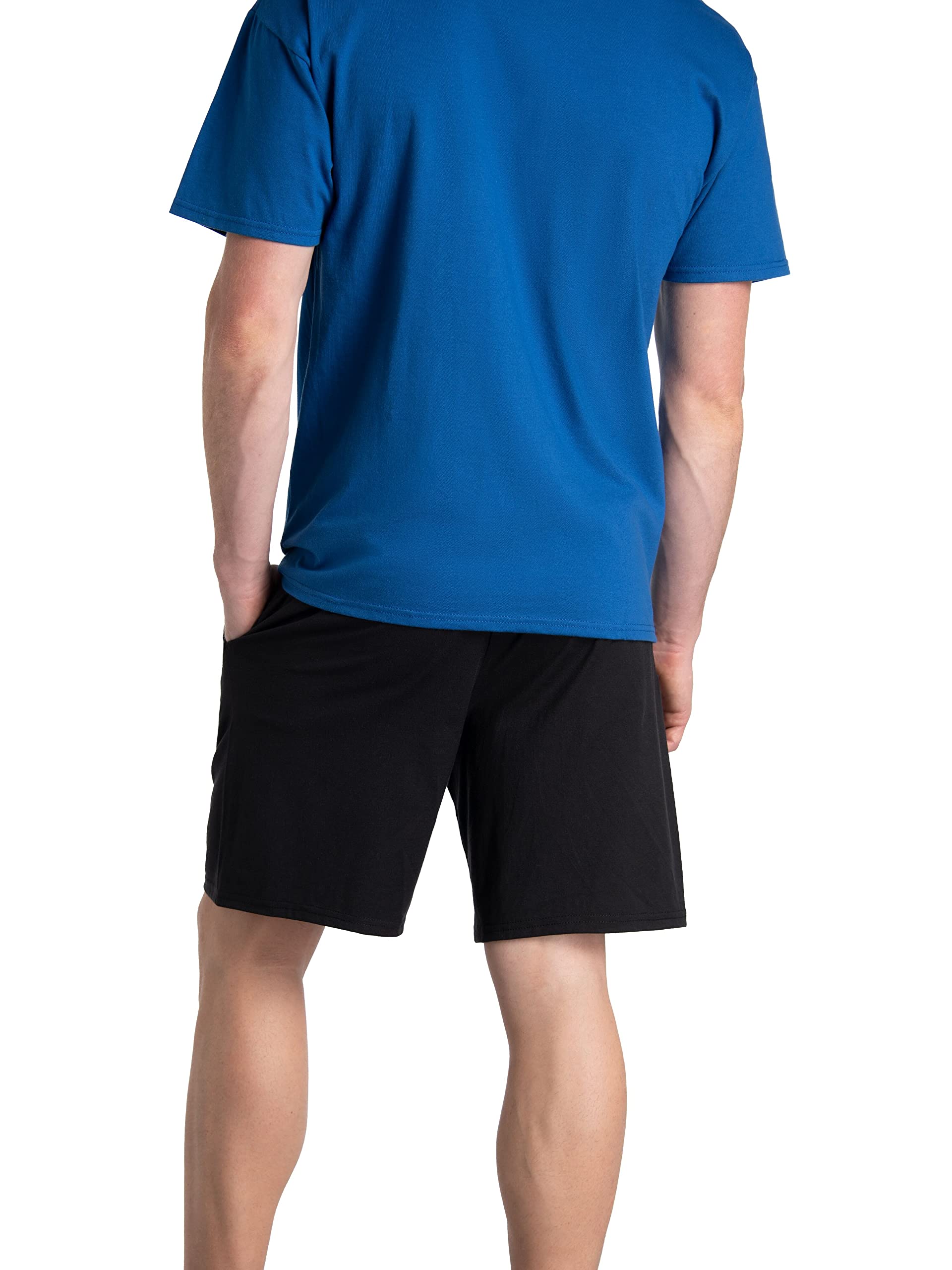 Fruit of the Loom Men's Eversoft Cotton Shorts with Pockets - Soft Breathable Casual Shorts for Summer, Lounge, Gym & Outdoor Activities