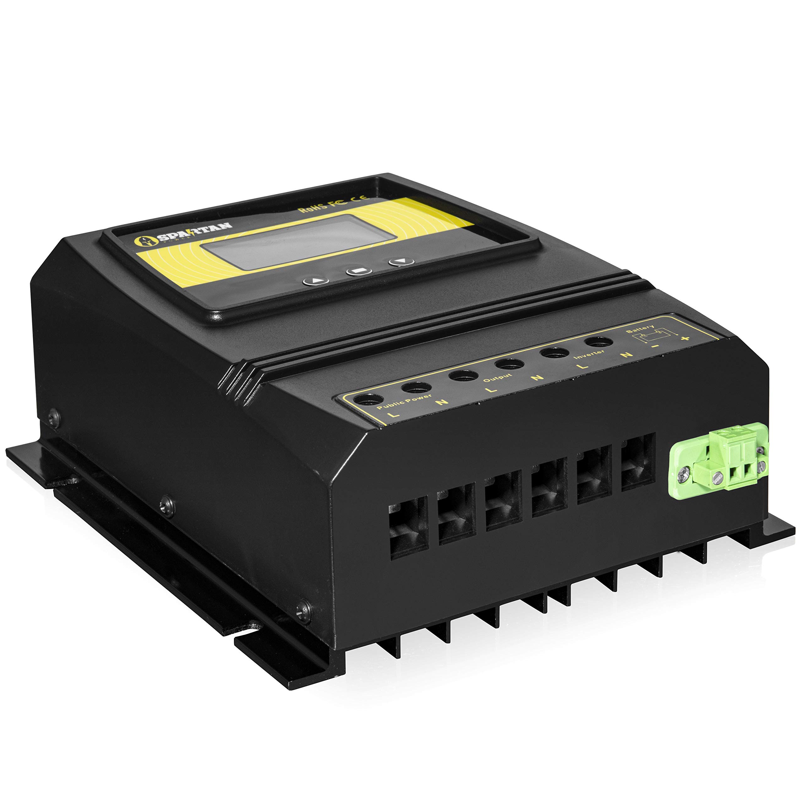 Spartan Power 50A 5500 Watt Automatic Transfer Switch for Solar & Wind Off Grid Systems - Perfect for Home Backup Power, RV, and Emergency Power Outages