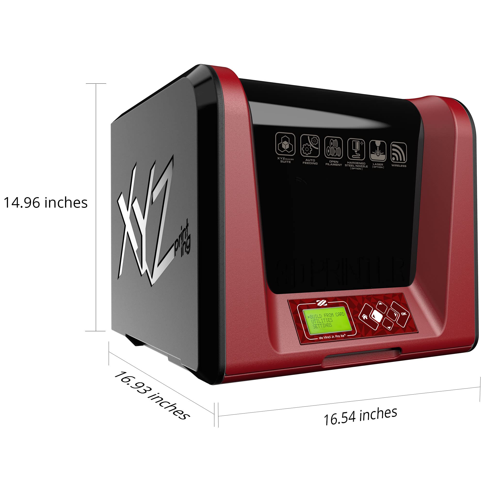 XYZPrinting Da Vinci Jr Pro XE+ 3D Printer with Harden Steel Nozzle | Fully Open Source | 6.9” x 6.9” x 6.9” Build Volume | Ideal for Home, School & DIY Projects