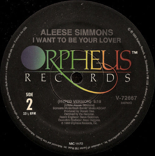 Aleese Simmons - I Want To Be Your Lover 12