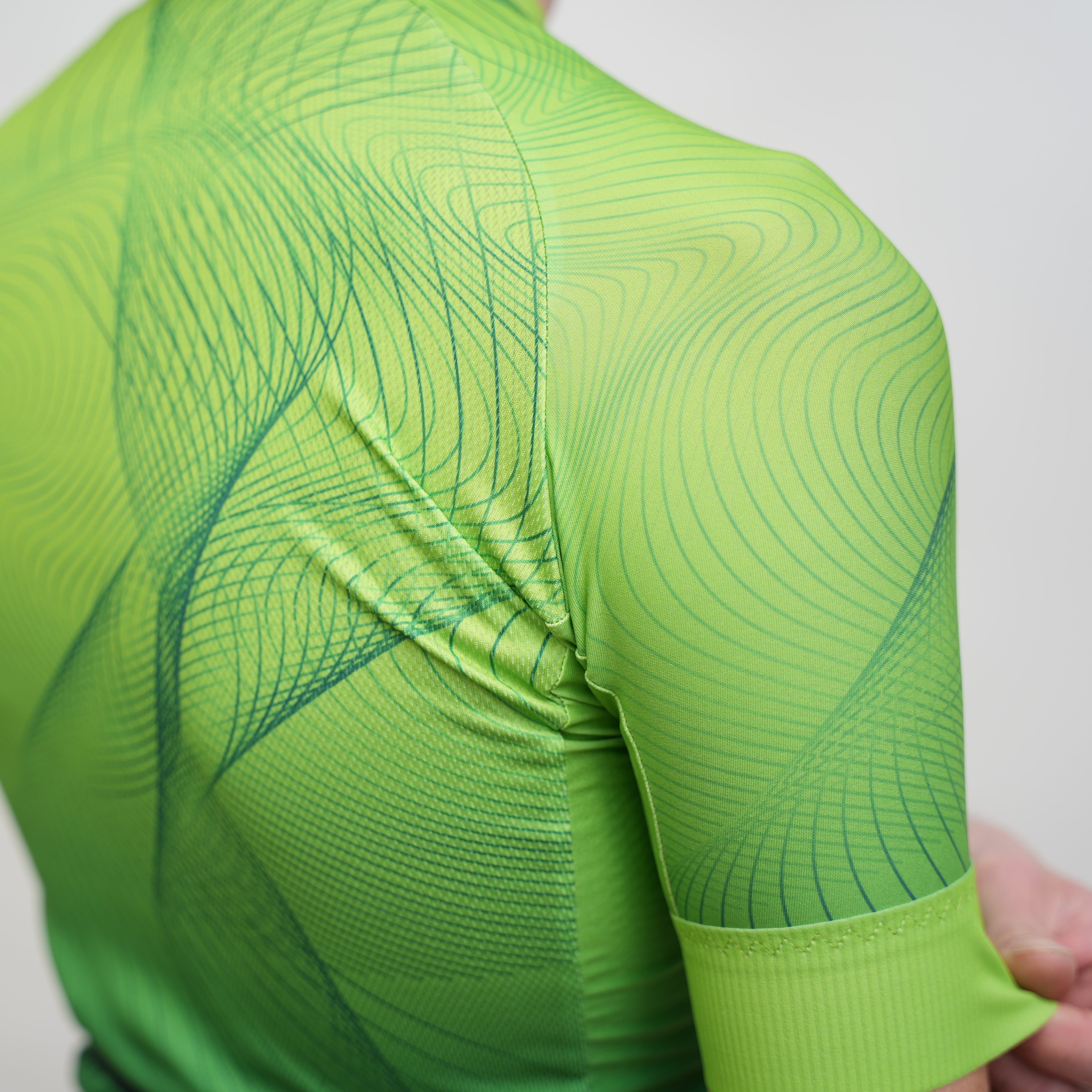 Pro Aero II Cycling Jersey - Green Spring Design for Men & Women | Lightweight & Breathable Performance Bike Shirt for Road & Mountain Biking