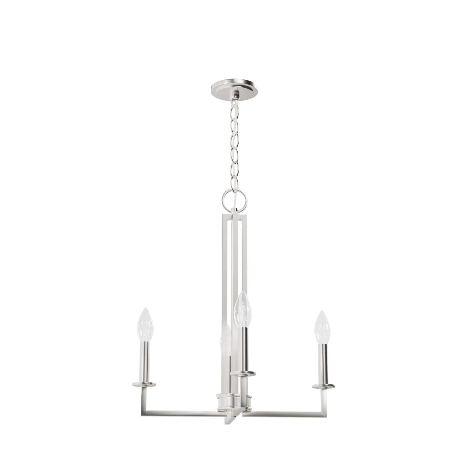 Bearden 4-Light Modern Pendant Lighting Fixture - Brushed Nickel Finish for Kitchen Island, Dining Room or Living Room Ceiling