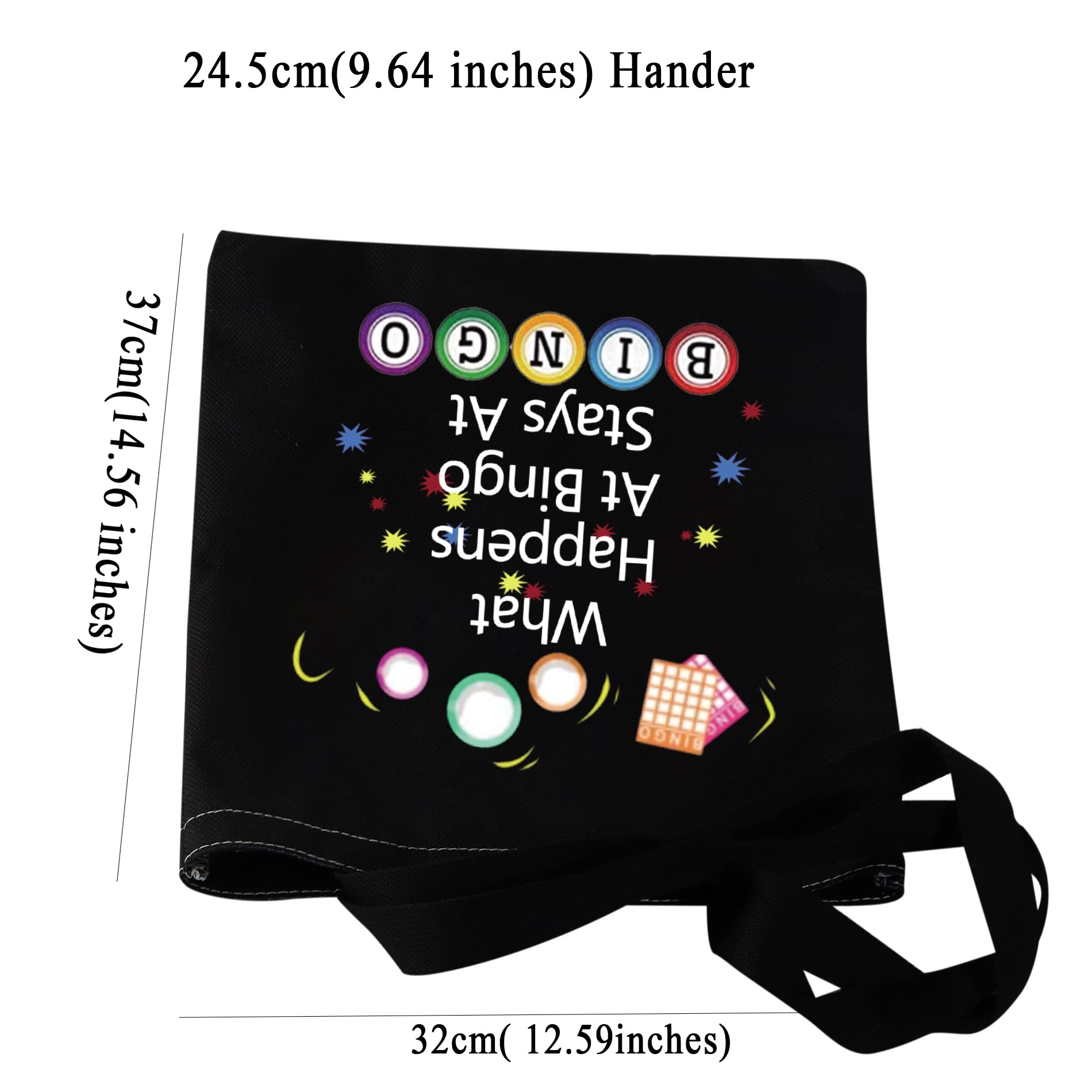 PXTIDY Bingo Game Themed Cosmetic Bag - Waterproof Makeup Pouch & Travel Toiletry Organizer for Women - Black Bingo Lover Tote Bag - Perfect for Travel, Gifts & Bingo Party Accessories