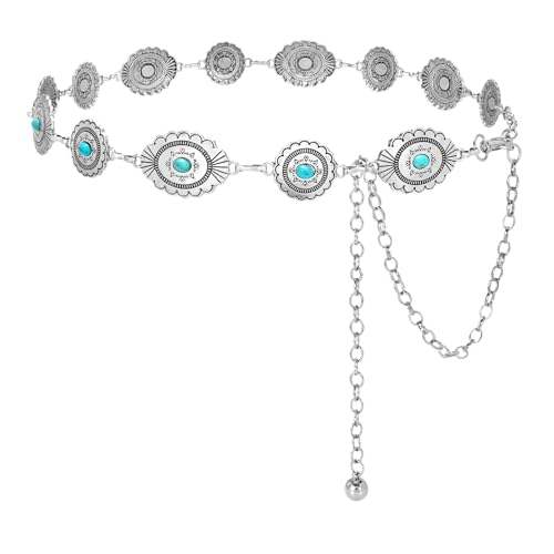 E-silver Chain-green Turquoise