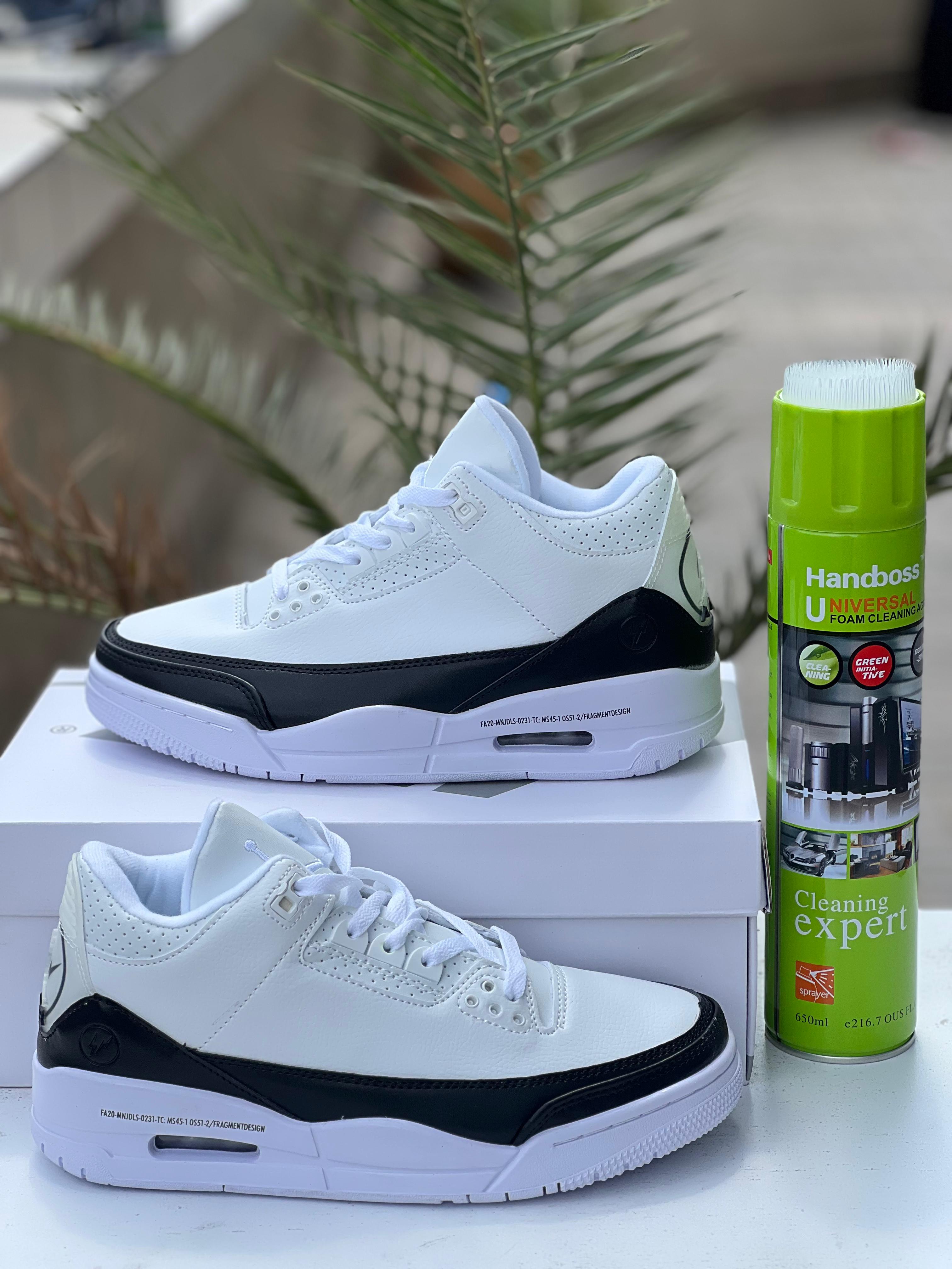 Air Jordan 3 Retro White Black Men's Basketball Shoes - Classic Sneakers for Streetwear & Casual Outfits | Perfect for Sports, Gym & Everyday Wear