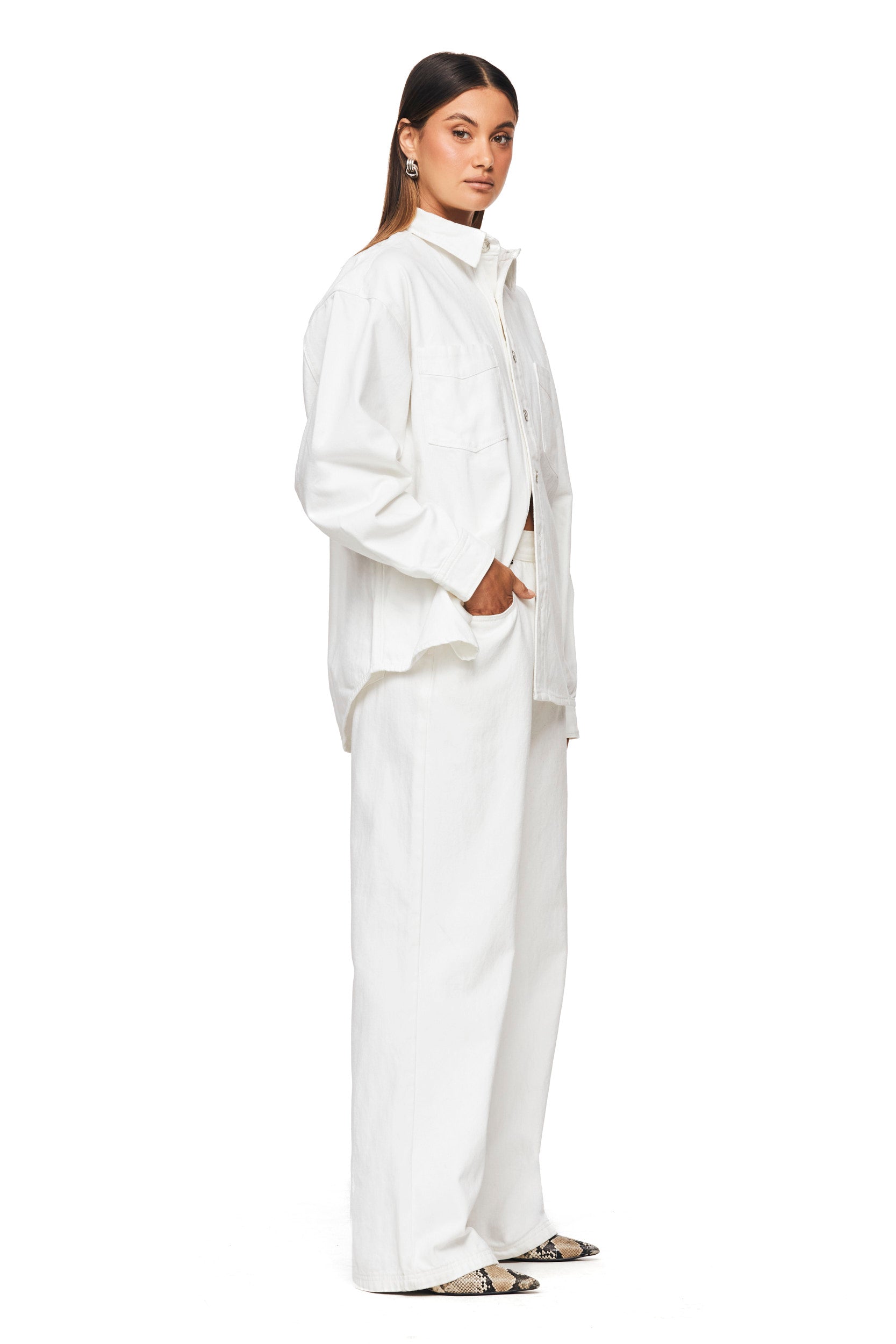 THE SANA White Shirt for Women - Classic Elegant Button Down Blouse for Office, Business & Casual Wear | Perfect for Work, Meetings & Everyday Outfits