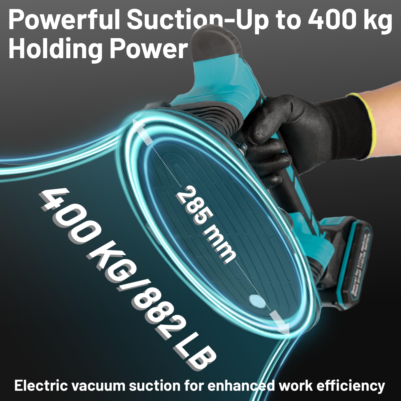 **21V 12500mAh Cordless Tile Vibration Tool - 6-Speed Adjustable Handheld Tile Leveling Machine with Electric Vacuum Suction Cup (Includes 2 Batteries) - 28000 RPM for Fast & Precise Tile Installation - Perfect for DIY Home Renovation & Professional Flooring Projects**