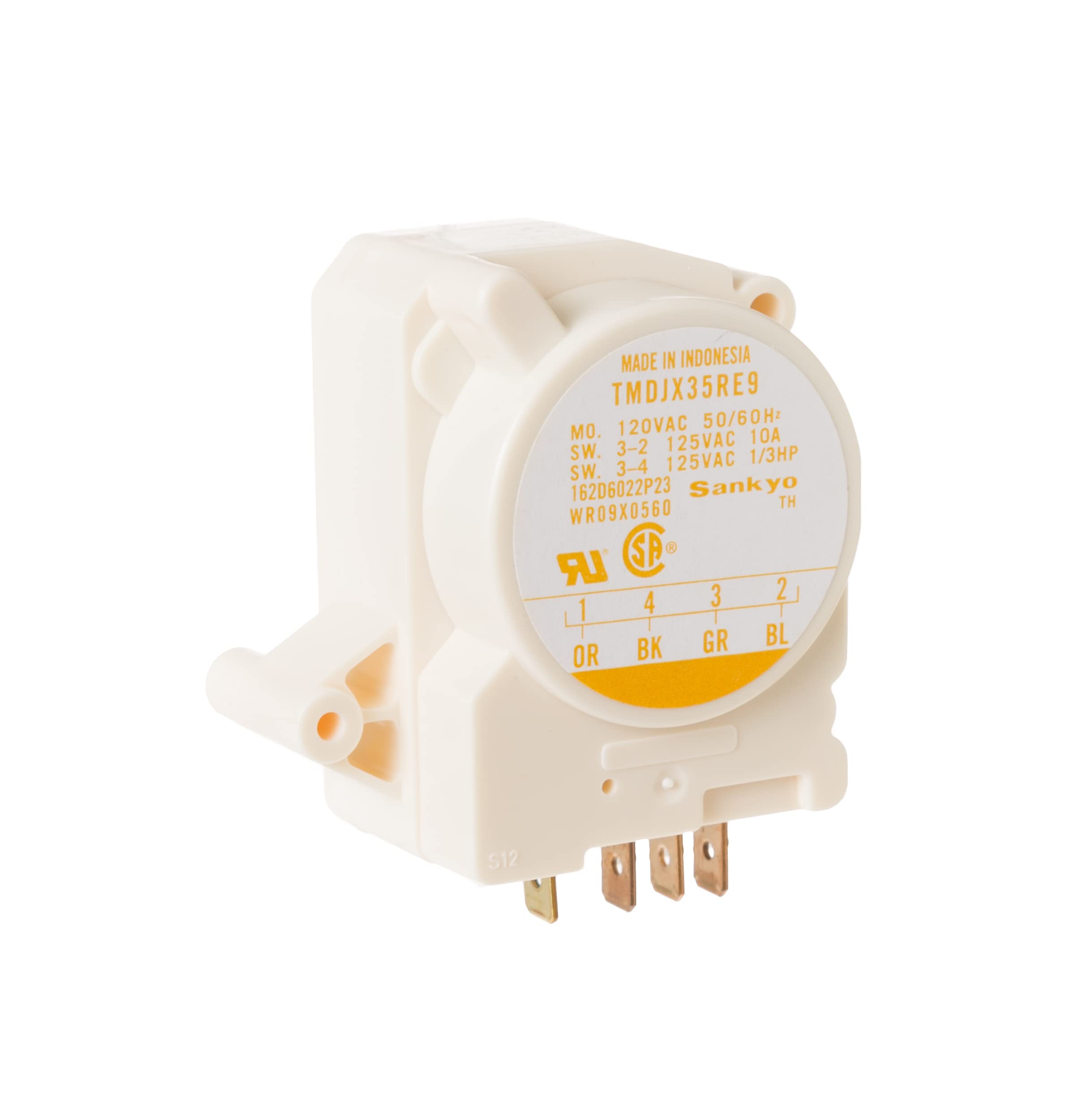 GE Appliances WR9X560 Refrigerator Defrost Timer Replacement Part - Compatible with GE, Hotpoint & RCA Refrigerators - Easy DIY Installation for Home Kitchen Appliances Repair
