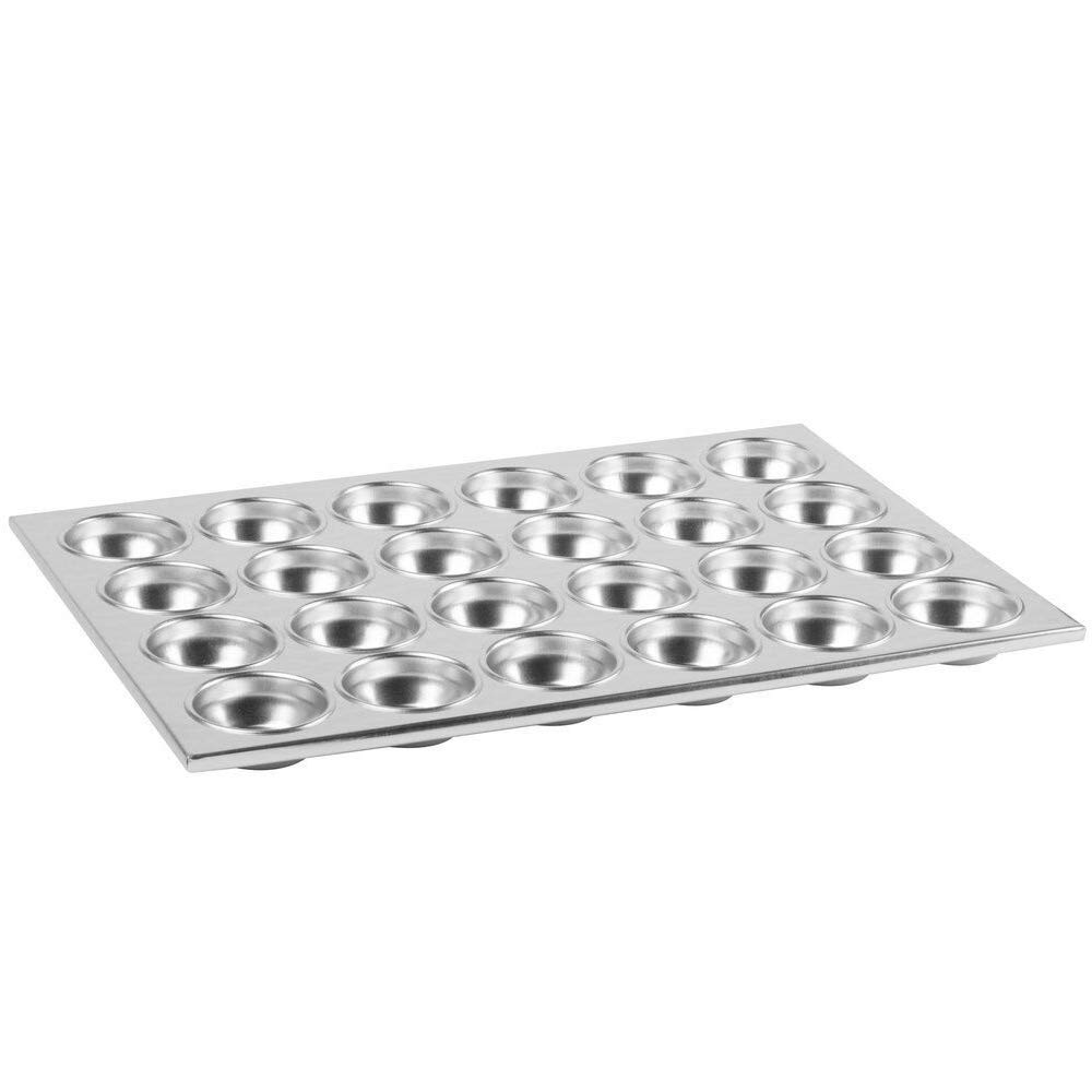 6-Pack Commercial Aluminum Muffin Pan Set - 24 Cup Non-Stick Cupcake Baking Tray 3.5 Oz Each, 20 5/8