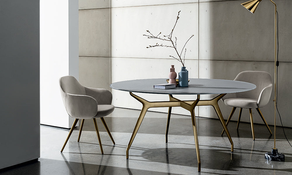 Sovet Arkos Round Mirror - Elegant Wall Decor for Living Room, Bedroom & Bathroom | Perfect for Home Decor, Interior Design & Gifts