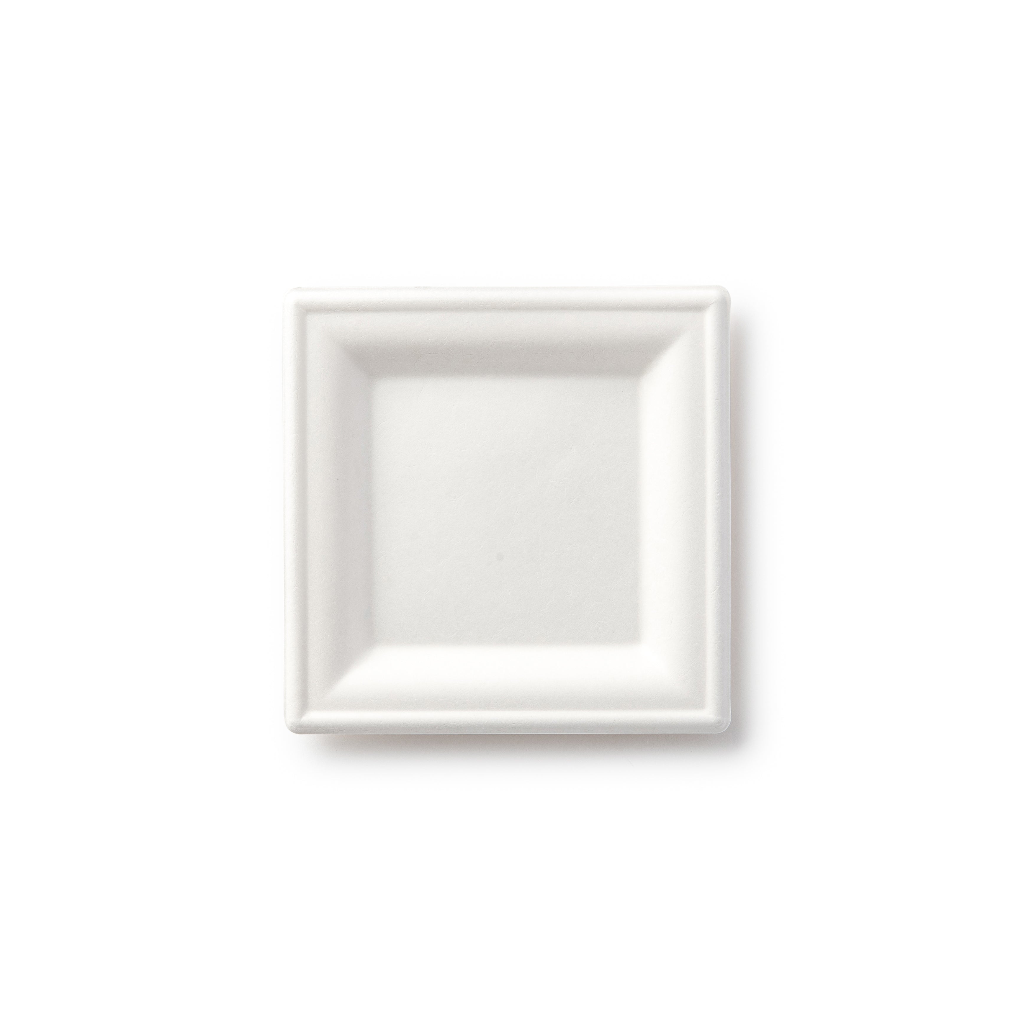 Eco-Friendly 100% Compostable Square Paper Plates - Natural Disposable Sugarcane Bagasse Plates with Green Leaf Design | Perfect for Picnics, Parties & Sustainable Dining