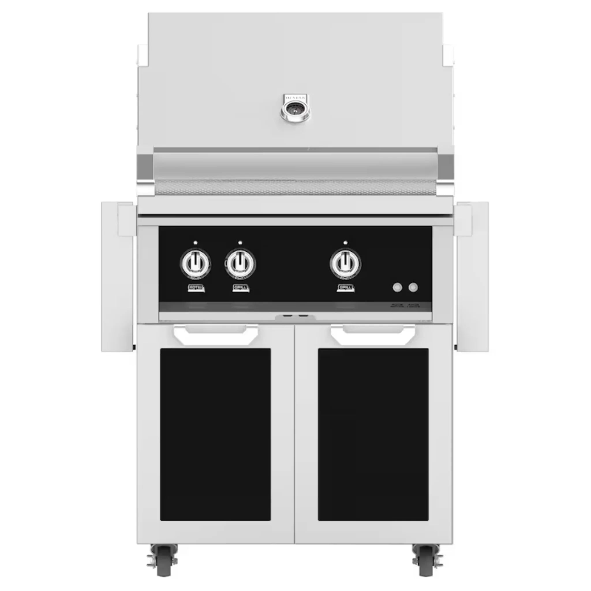 Hestan 30-Inch Freestanding Gas Grill with Double Access Doors - GBR30 GCD30 - Perfect for Outdoor Cooking, Backyard BBQs, and Patio Entertaining