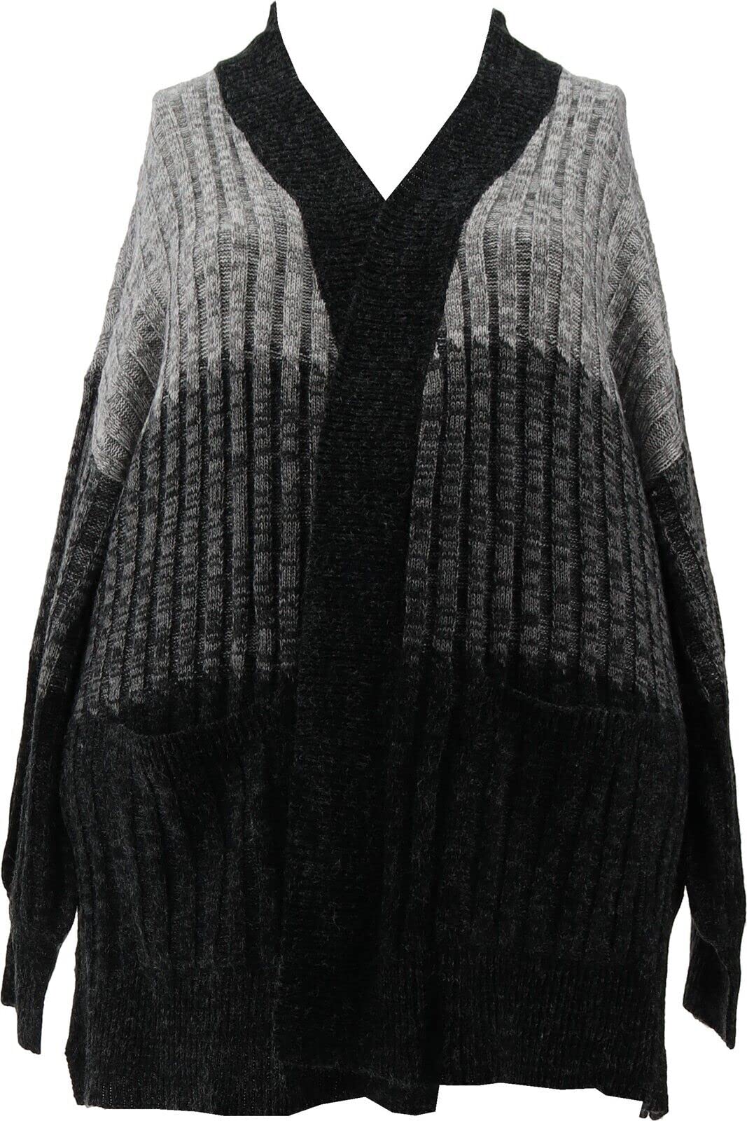 Democracy Cozy Heathered Sweater Knit Cardigan for Women | Soft Long Sleeve Open Front Wrap | Perfect for Fall & Winter Layering, Office Wear & Casual Outfits