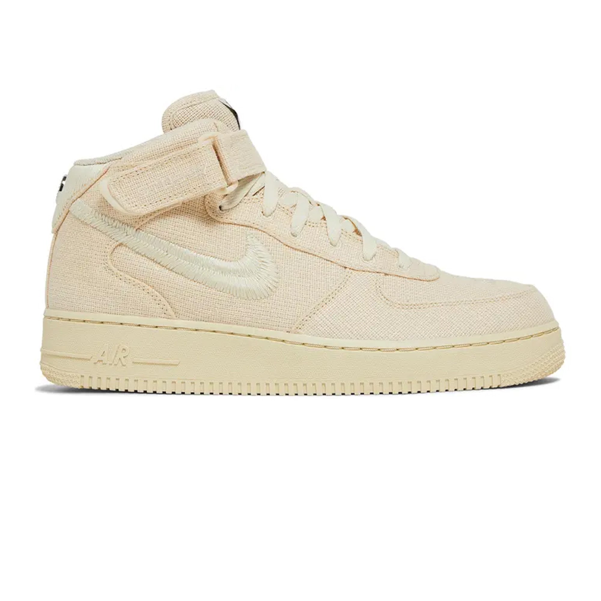 Stussy x Nike Air Force 1 Mid 'Hemp' Sneakers (2022) - Limited Edition Streetwear Shoes for Men | Perfect for Casual Wear, Skateboarding & Urban Fashion