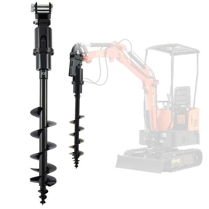 1 Ton Mini Excavator with Briggs & Stratton Engine - Enclosed Cab & Multi-Attachment Compatibility | Compact Digging Machine for Construction, Landscaping & DIY Projects