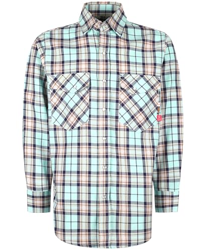 Plaid Green-pearl Snaps
