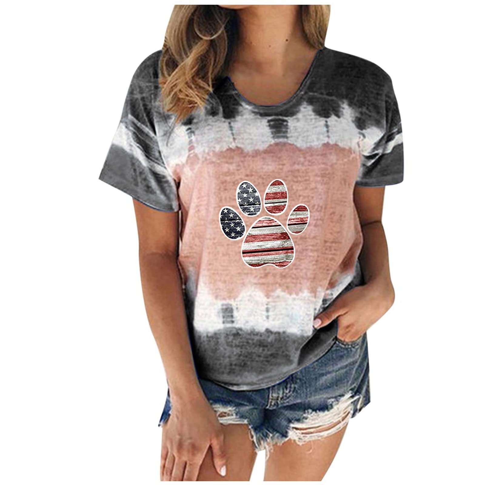 Funny Printed White Short Sleeve T-Shirts for Women - Summer Casual Workout Tops - Perfect Mom Gifts for Birthday & Mother's Day - Great for Gym, Beach & Everyday Wear