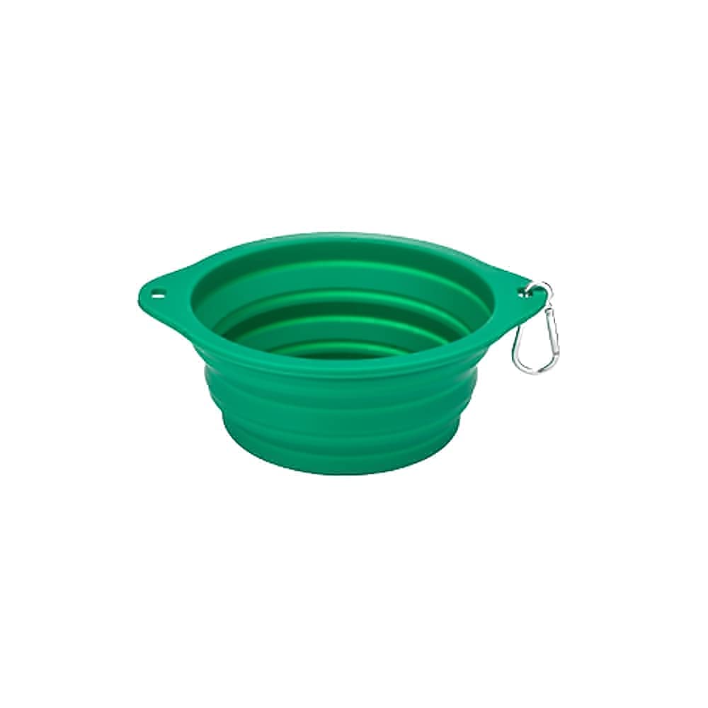 Lucky Love Collapsible Travel Dog Bowl - Portable Compact Water & Food Dish for Dogs - Perfect for Hiking, Camping, and Outdoor Adventures