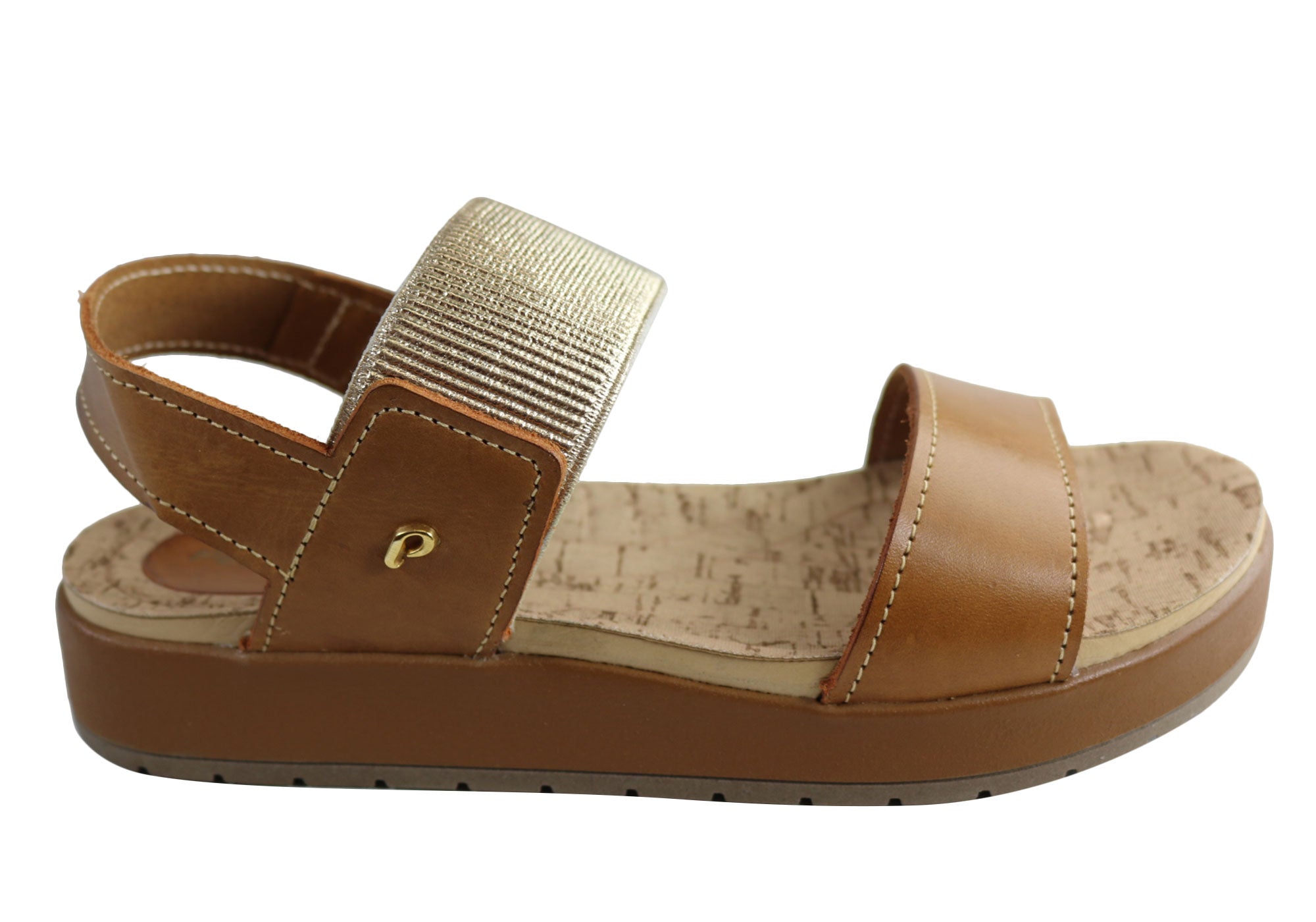 Pegada Rosie Women's Comfort Cushioned Leather Sandals - Handmade in Brazil - Perfect for Beach, Vacation & Summer Outfits