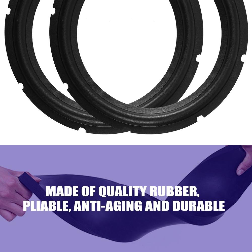 10 Inch Perforated Rubber Speaker Foam Subwoofer Surround Replacement Ring - DIY Speaker Repair Parts (2PCS) - Perfect for Home Theater, Car Audio & Studio Monitor Upgrades