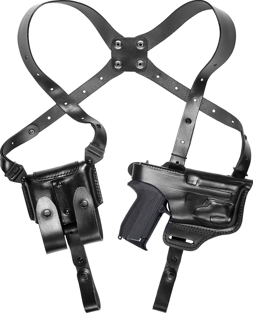 Craft Holsters Walther CCP Compatible Shoulder Holster for Pistol with Light & Red Dot Sight (D103RL/22) - Concealed Carry, Range Training & Tactical Use
