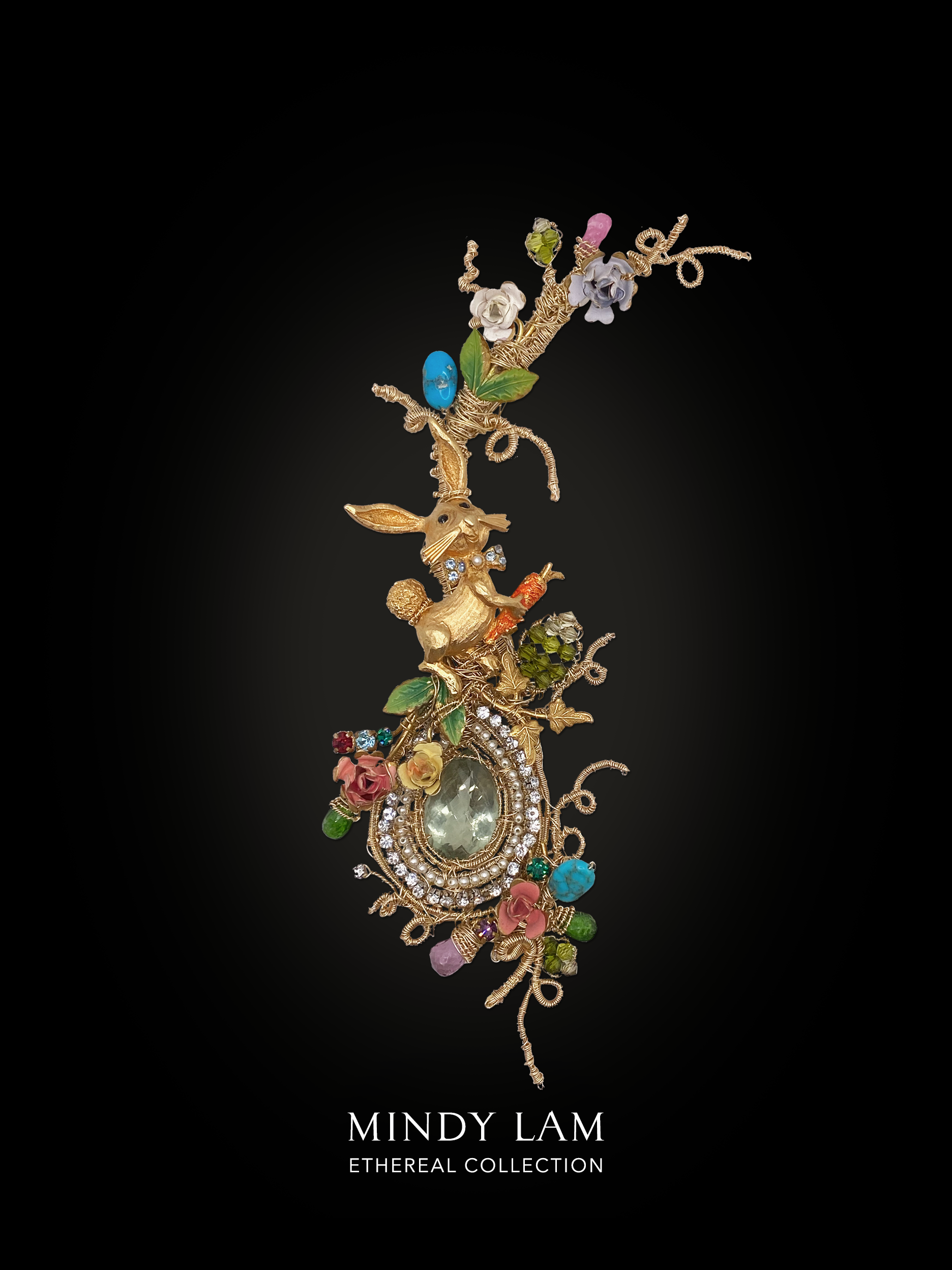 Ethereal Collection Lapel Pin - That's My Carrot - Cute Bunny Brooch for Women & Men - Perfect for Jackets, Hats, Bags & Gifts - Unique Fashion Accessory for Everyday Wear