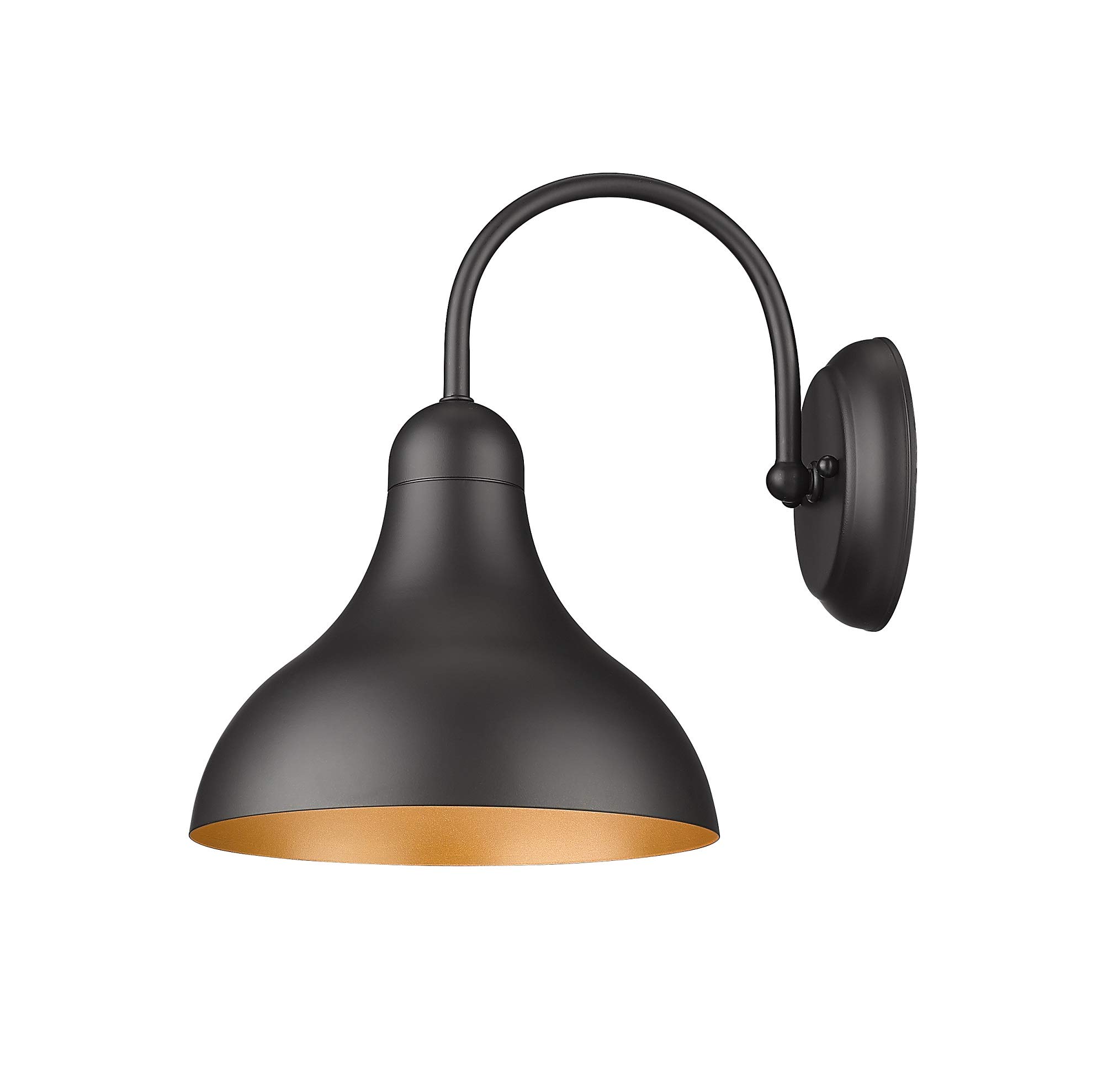 Black Industrial Barn Lights - 4 Pack Outdoor Wall Sconces for Farmhouse & Exterior Lighting (11.79