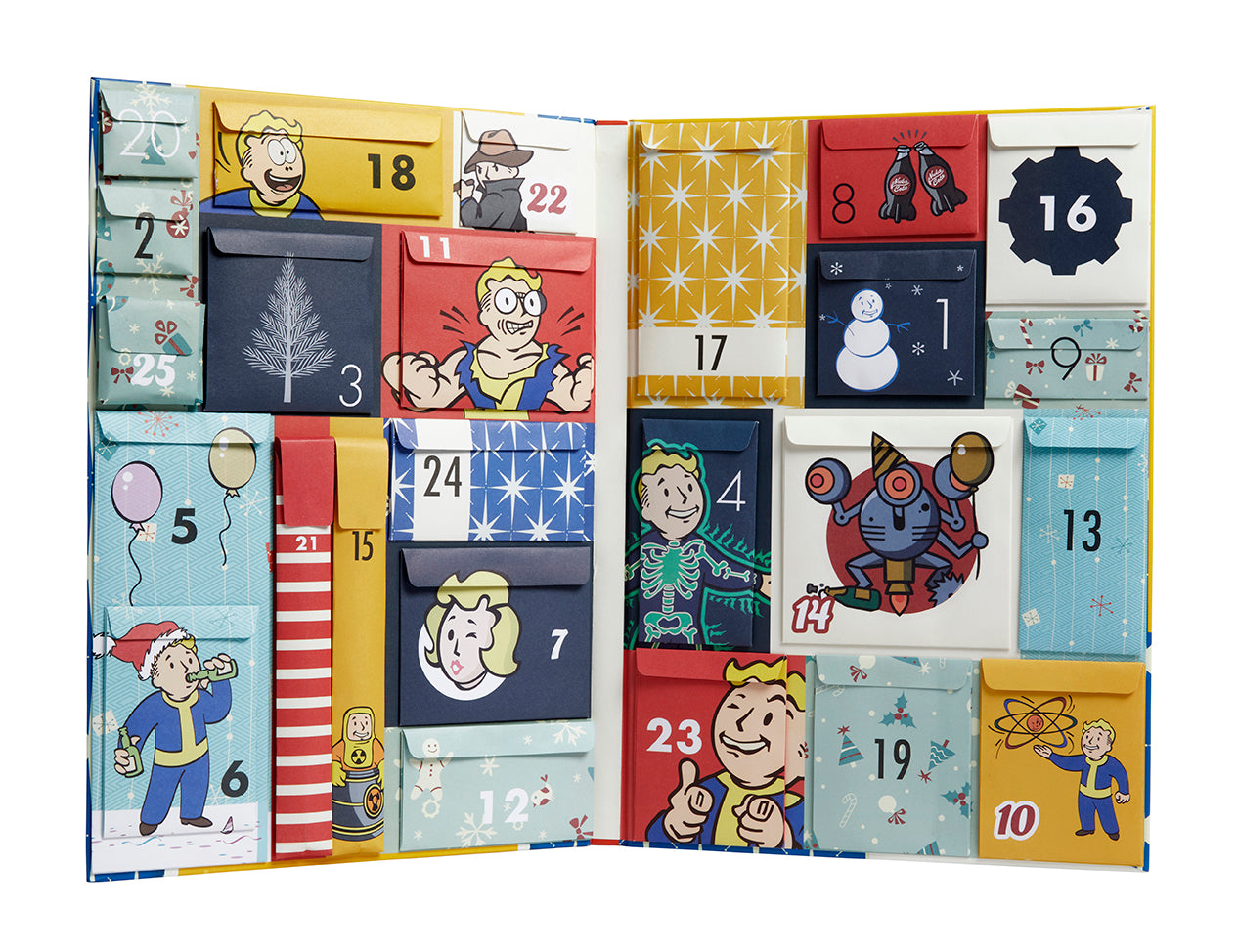 Fallout Vault Dweller's Advent Calendar - Official Collectible with 24 Surprise Items, Perfect for Gamers & Fallout Fans | Holiday Countdown Gift Idea