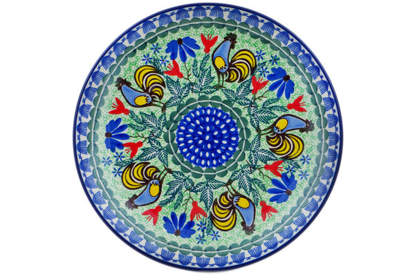 10-Piece Dinner Plate Set with Spring Rooster Design - Elegant Tableware for Dining, Entertaining & Home Decor