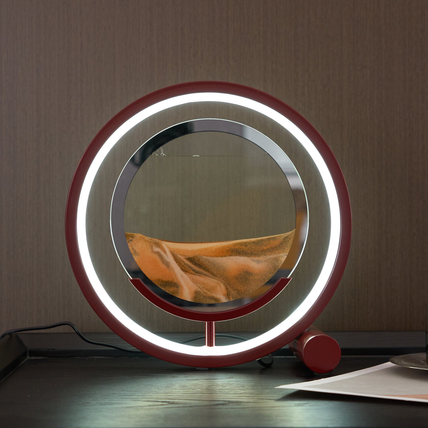 Relaxing Sand Table Lamp - Zen Meditation & Stress Relief Light for Home, Office, Bedroom - Perfect for Yoga, Therapy, and Night Light Use