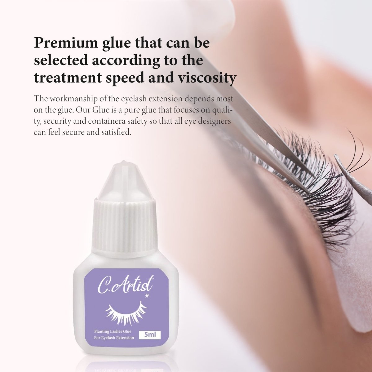 Bonnie Black Eyelash Glue - Waterproof & Long-Lasting False Lash Adhesive for Natural Look | Perfect for Daily Wear, Parties & Special Occasions