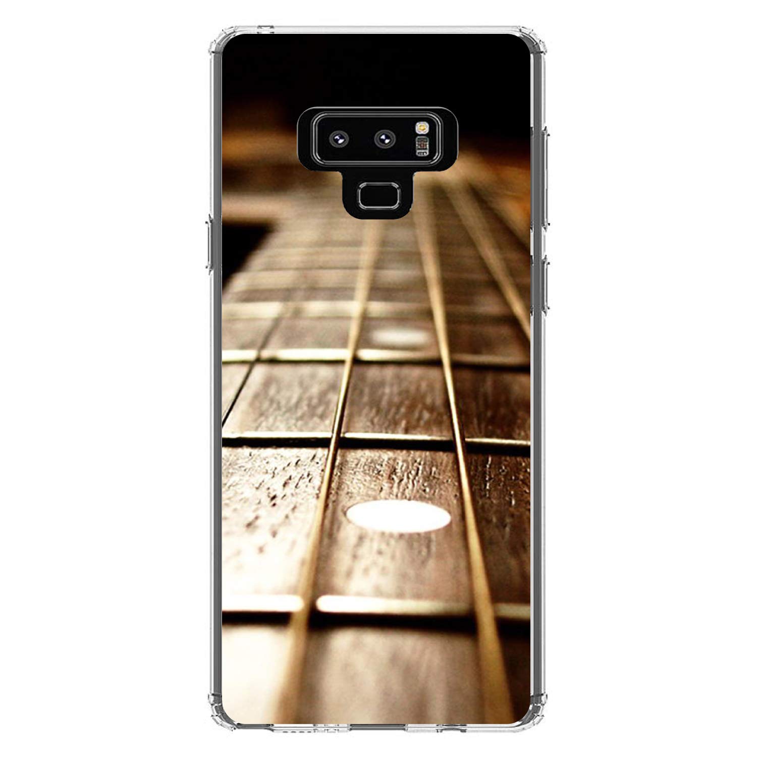 DistinctInk Clear Shockproof Hybrid Case for Samsung Galaxy Note 9 - TPU Bumper with Acrylic Back & Tempered Glass Screen Protector - Durable Protection for Work, Travel & Outdoor Activities