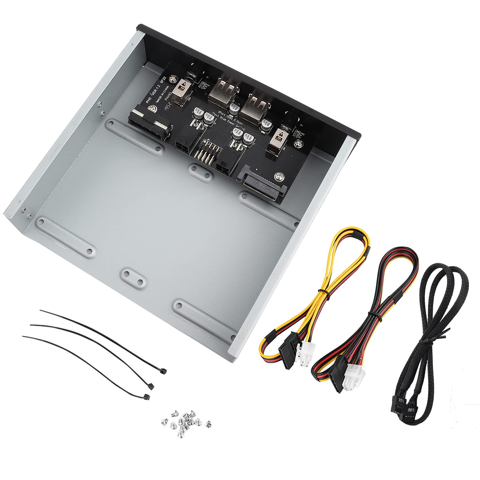 Emoshayoga HDD Power Controller - Multiple Hard Disk Power Switch for Desktop PC - Safely Control HDD Power On/Off - Ideal for Home Office, Gaming PC & Data Backup Systems