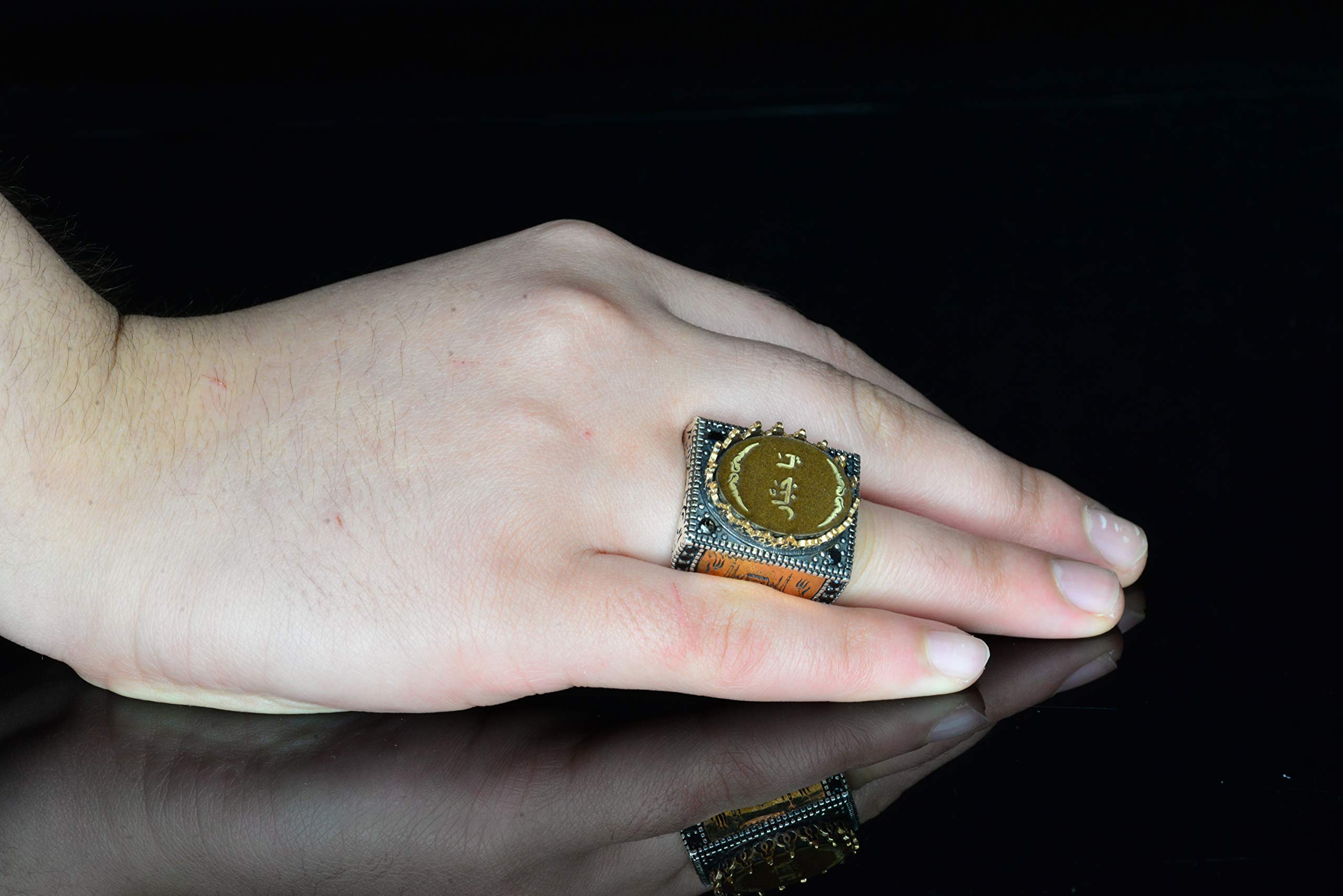 Ya Cabbar Sterling Silver Islamic Ring for Men - Durable & Stylish Muslim Jewelry for Daily Wear & Special Occasions