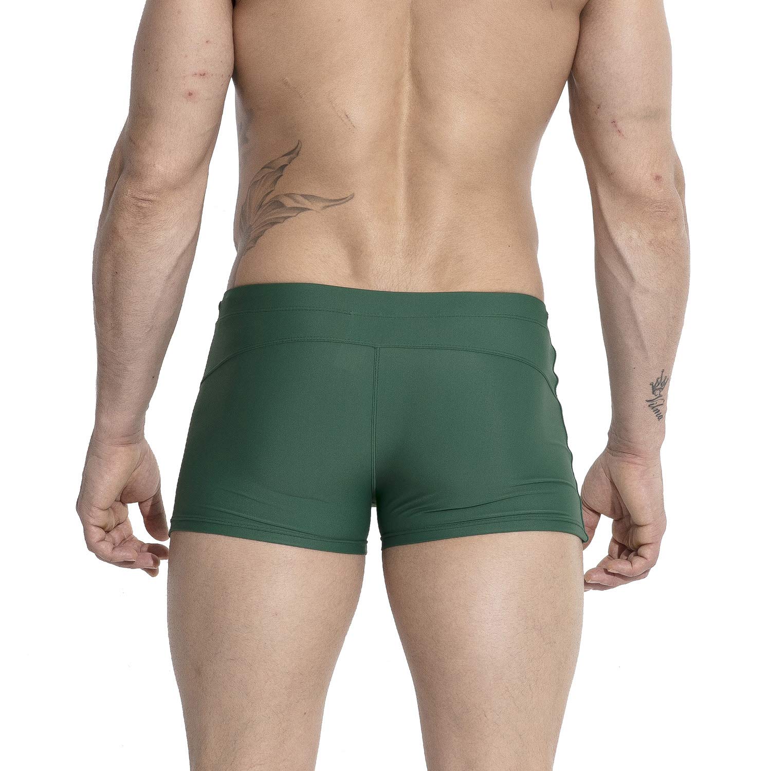 **Men's Quick-Dry Swim Trunks with Sponge Lining - Comfortable & Sexy Swimwear for Beach, Pool & Vacation**