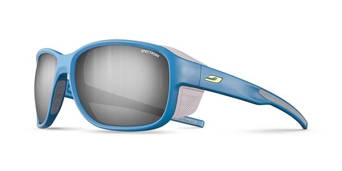 JULBO MONTEBLANCO 2 Polarized Sunglasses for Men - Blue/Gray/Yellow Lens - UV Protection - Lightweight & Durable - Perfect for Hiking, Cycling & Outdoor Adventures